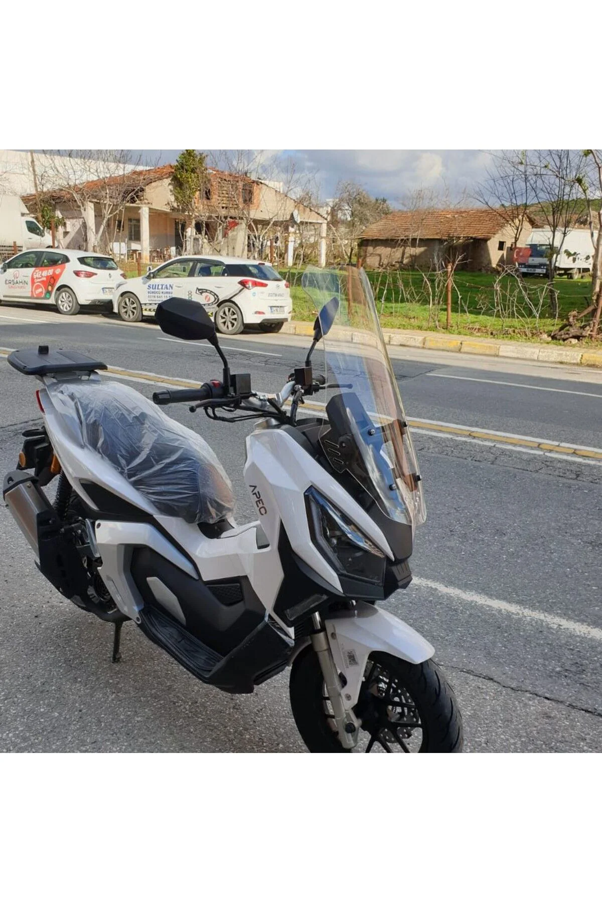 RMG Moto Gusto Dream 150 Ön Cam 2023-2026 Model 65cm Şeffaf Renkli 4mm ORTA BOYLU