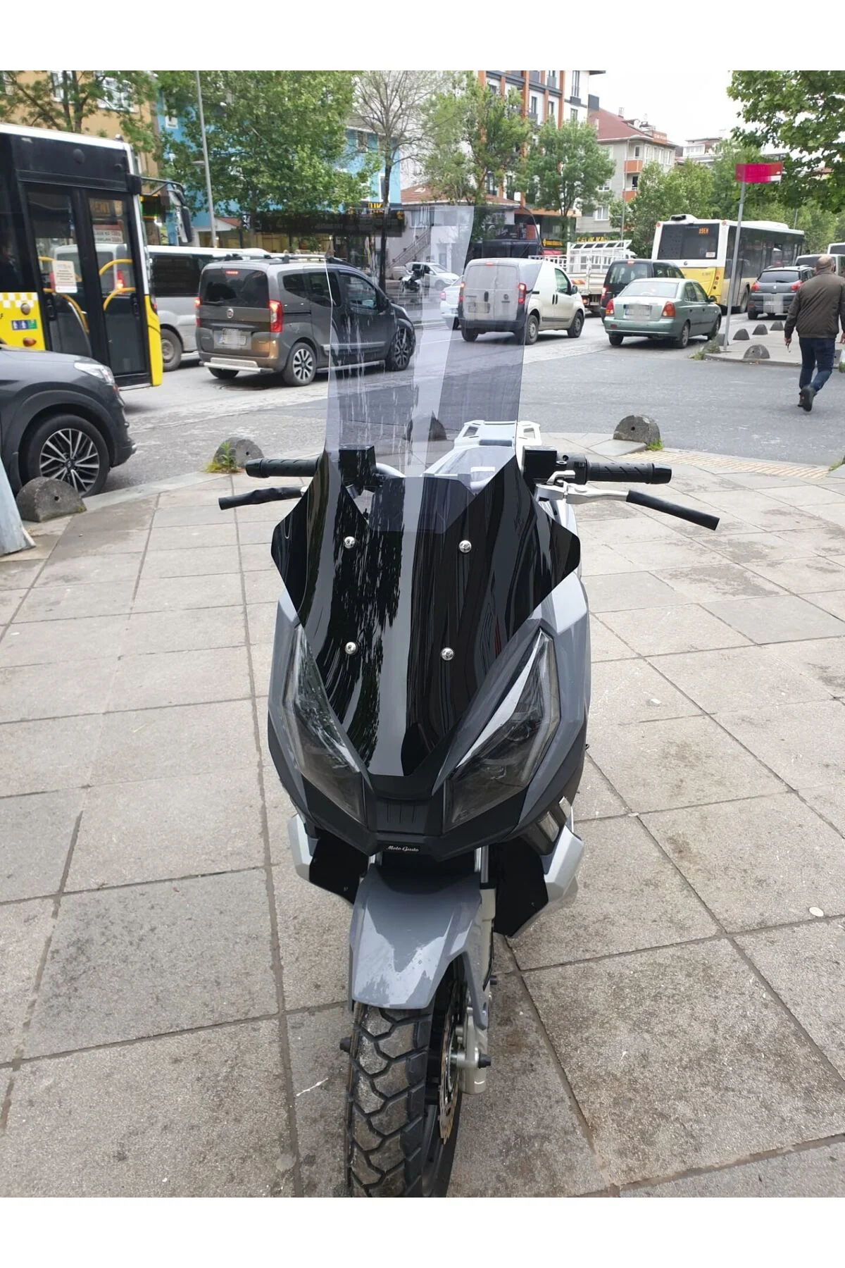 RMG Moto Gusto Dream 150 Ön Cam 2023-2026 Model 78cm Füme Renkli 4mm UZUN