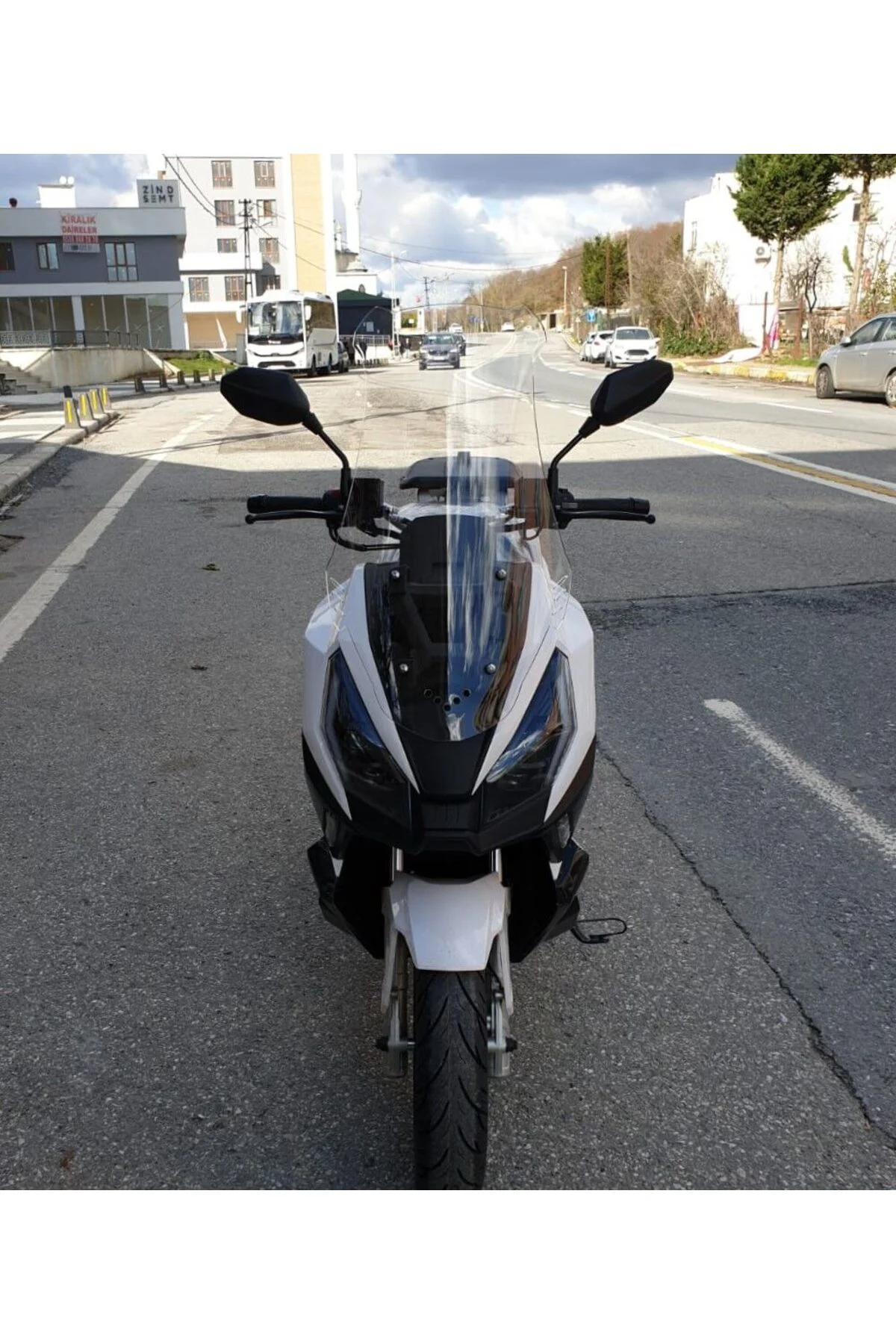 RMG Moto Gusto Dream 150 Ön Cam 2023-2026 Model 65cm Şeffaf Renkli 4mm ORTA BOYLU