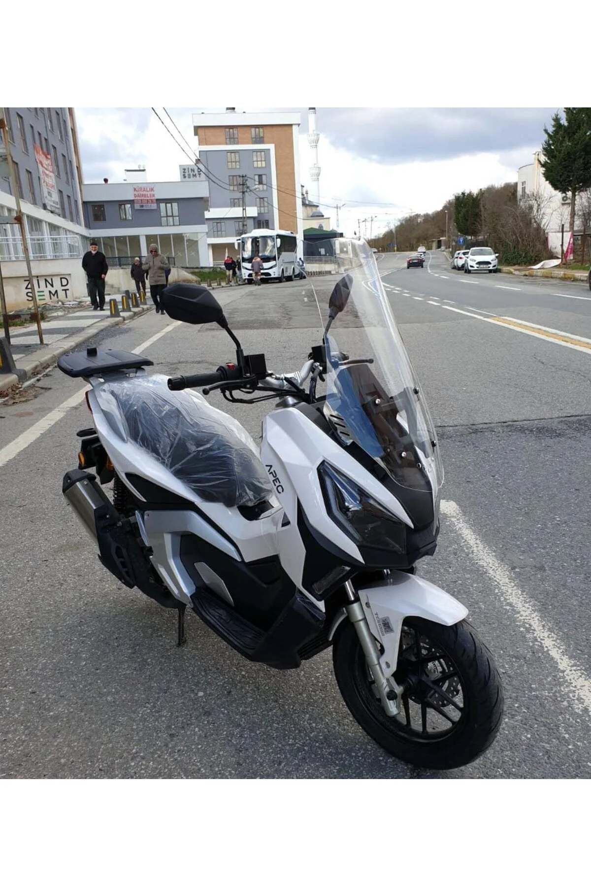 RMG Moto Gusto Dream 150 Ön Cam 2023-2026 Model 65cm Şeffaf Renkli 4mm ORTA BOYLU