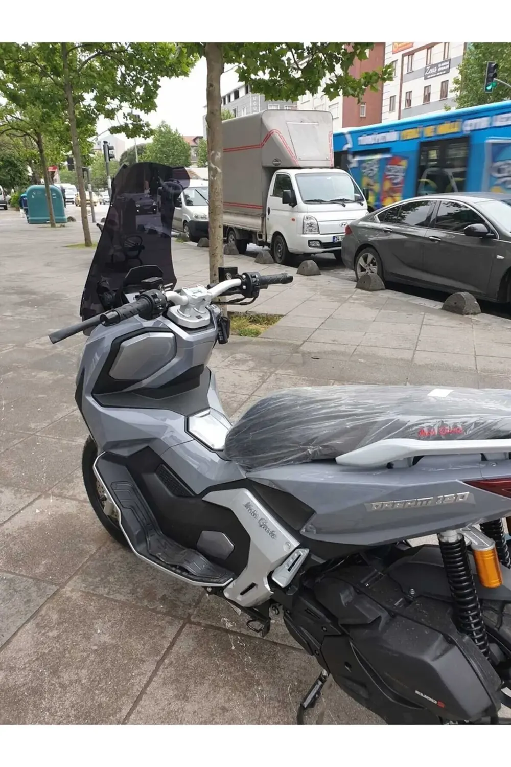 RMG MotoGusto Dream 150 Ön Cam 2023-2025 Model 75cm Siyah Renkli