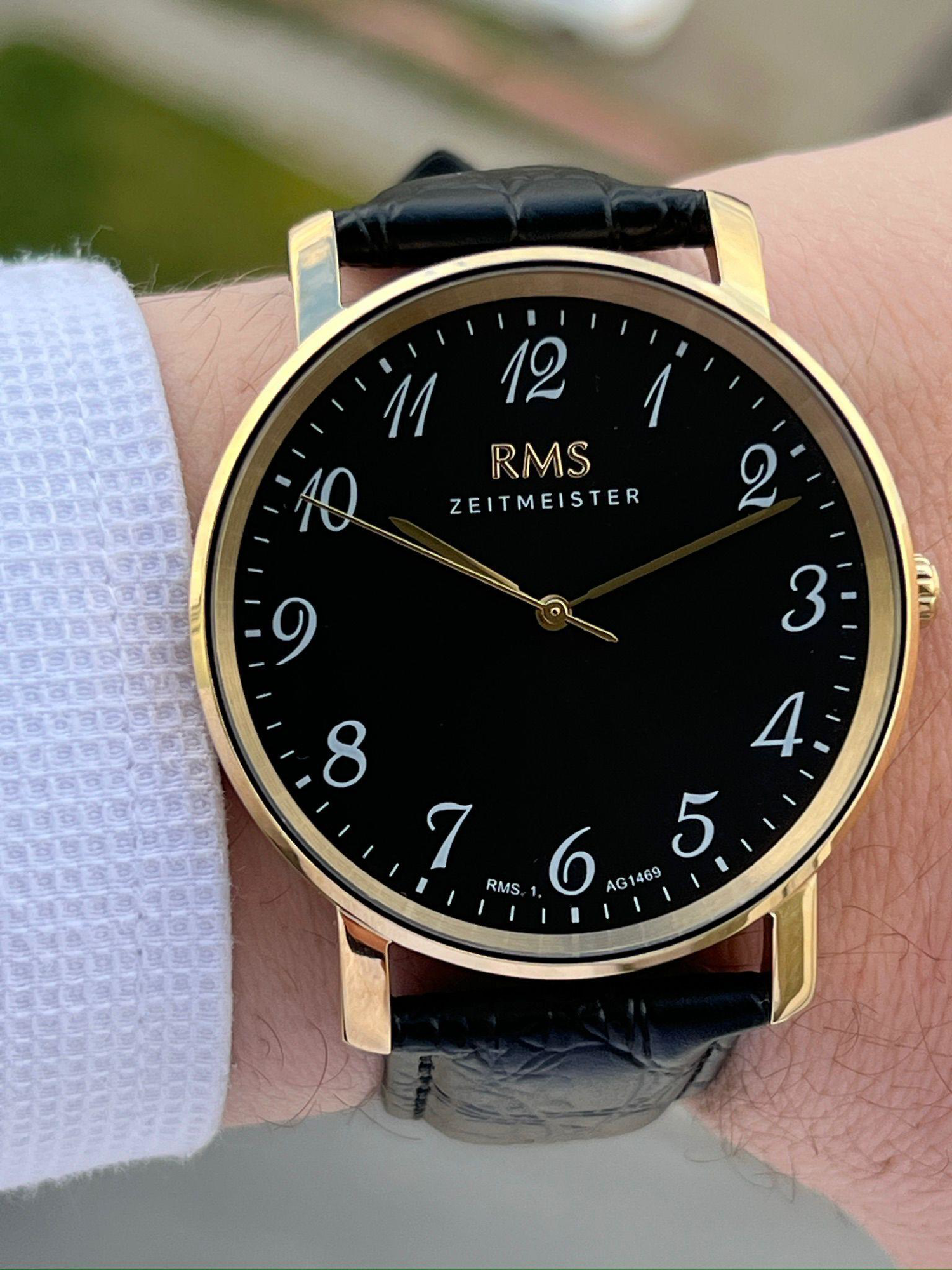 RMS Romanson Zeıtmeıster Deri Kordon Rakamlı Özel Seri 5Atm Suya 
