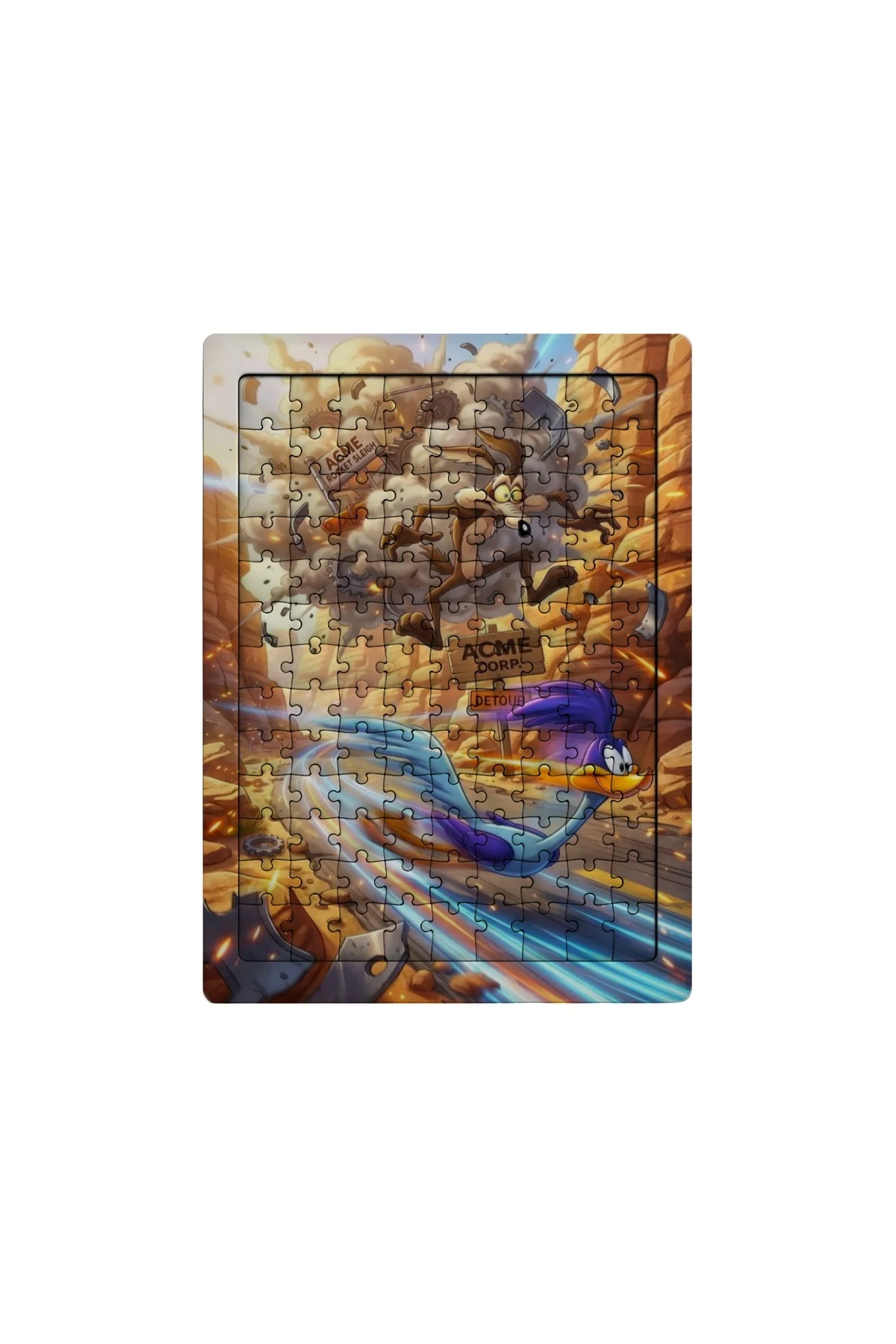 Road Runner ve Coyote 99 Parça Ayaklı Puzzle – Dekoratif Çocuk Yapbozu 042