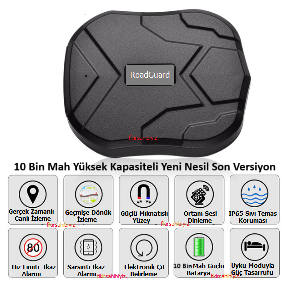 Roadguard 10 Bin Mah Gps Otomobil Motosiklet Araç Takip Cihazı Ca