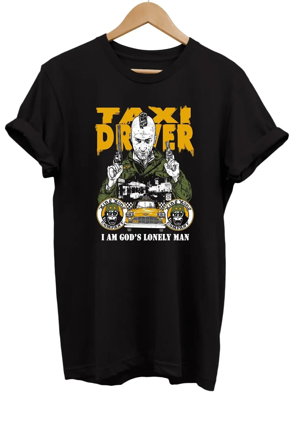 Robert De Niro Taxi Driver Baskılı %100 Pamuk Oversize T-shirt Bü