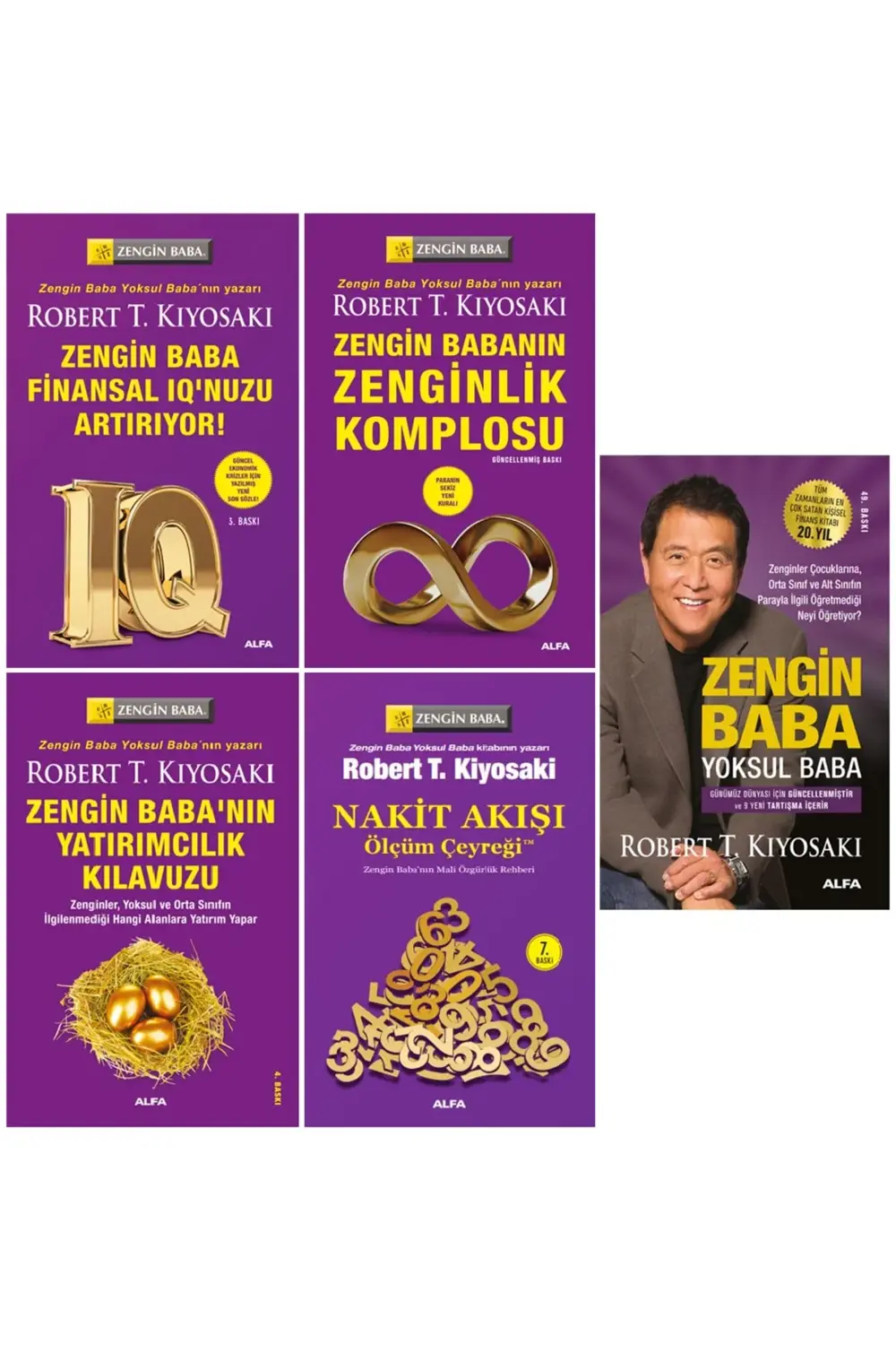 Robert T. Kiyosaki 5 Kitap Set - Zengin Baba Yoksul Baba