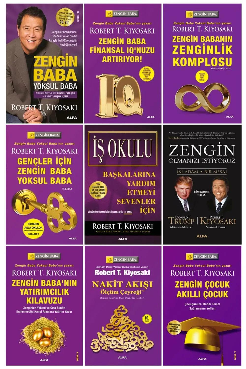 Robert T. Kiyosaki 9 Kitap Set
