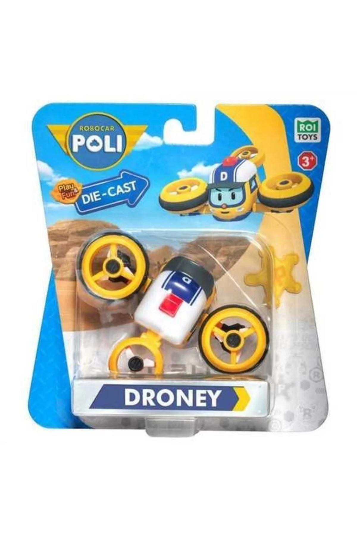 Robocar Poli Metal Araç Karakter Figür Droney