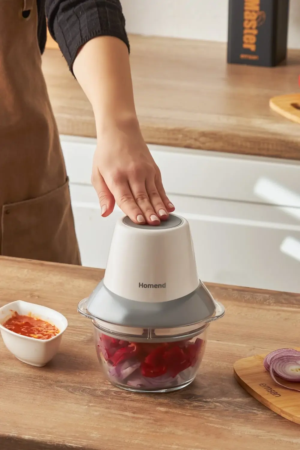 Robochop 2108h Doğrayıcı Rondo Krem Gri