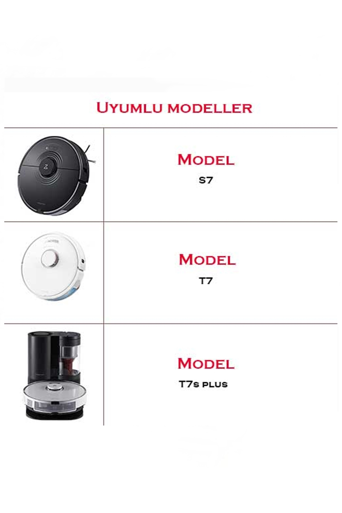 Roborock G10 Uyumlu 5 Parça Siyah Yan Fırçalı Set Roborock G10 Uyumlu 5 Parça Siyah Yan Fırçalı Set
