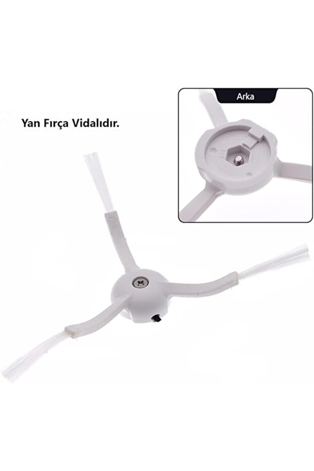 Roborock Q5 Pro+ & Q5 Max+ Uyumlu 2 Adet Yan Fırça 2 Adet Paspas