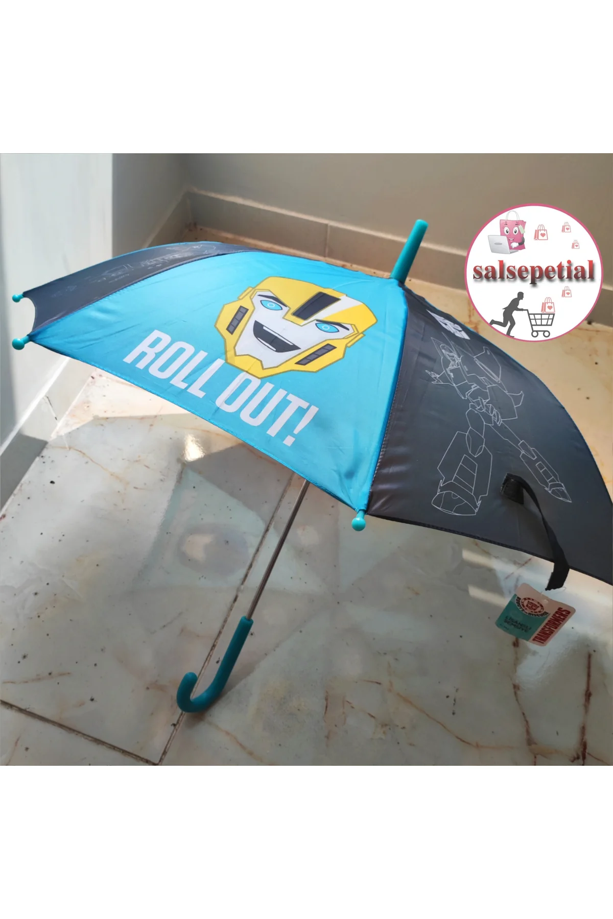 Robot Çocuk Şemsiye Robot Figürlü Çocuk Şemsiyesi