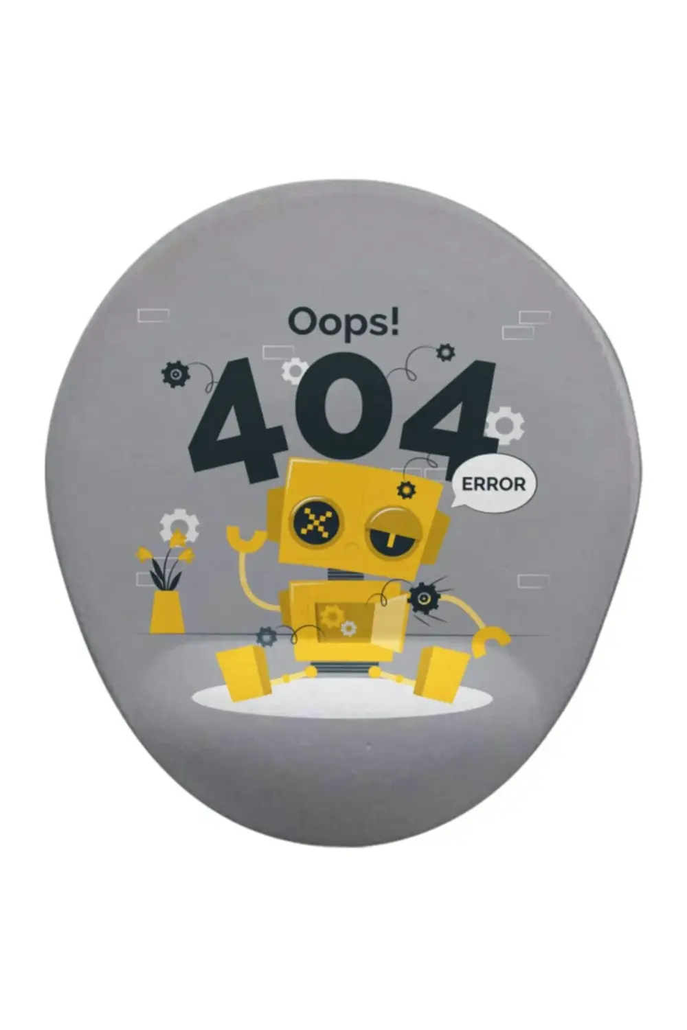 Robot Eror Oval Bilek Destekli Mouse Pad