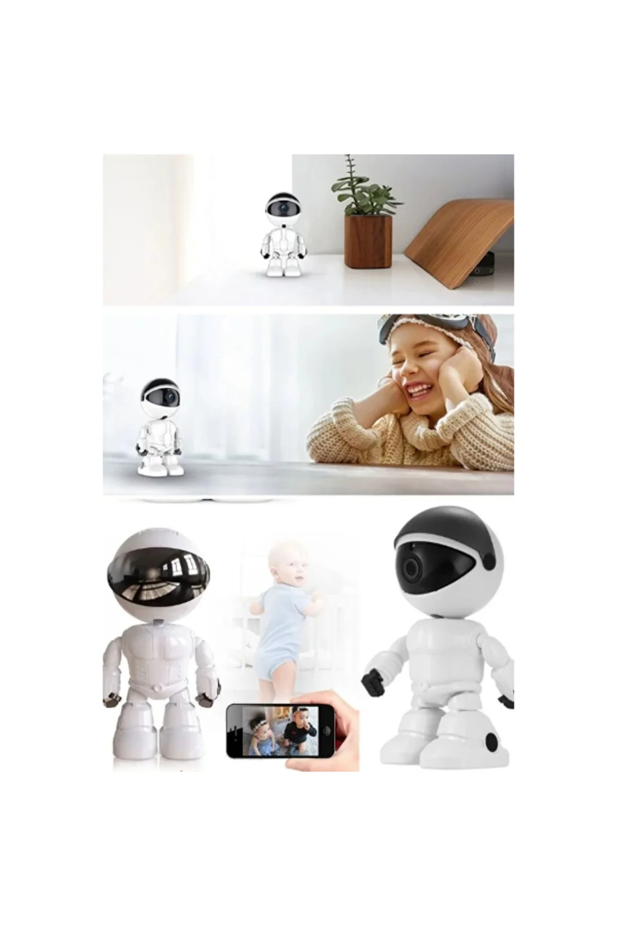 Robot Görünümlü Wi-Fi Bebek Kamerası