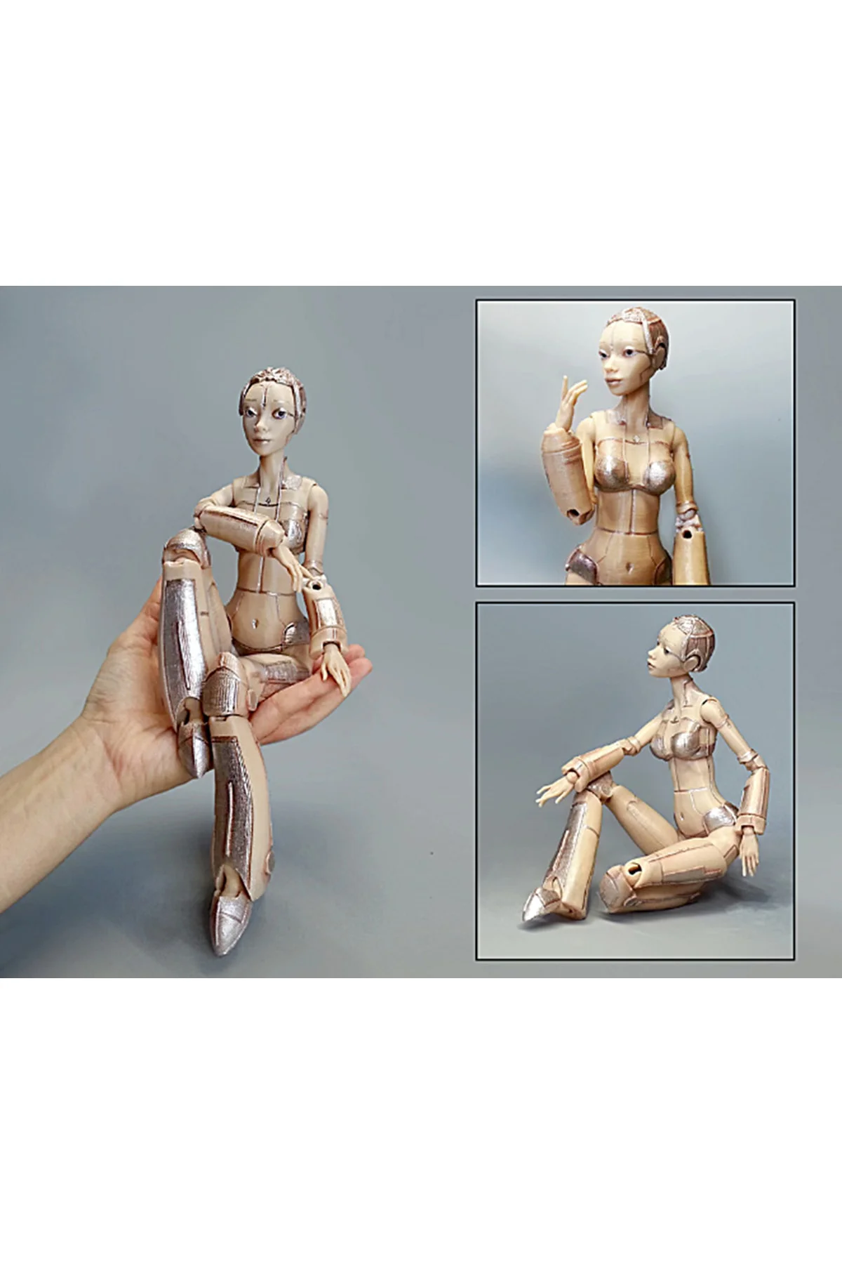 Robot Kadın Robotica Boyalı Figür 22 Cm (BÜYÜK BOY)