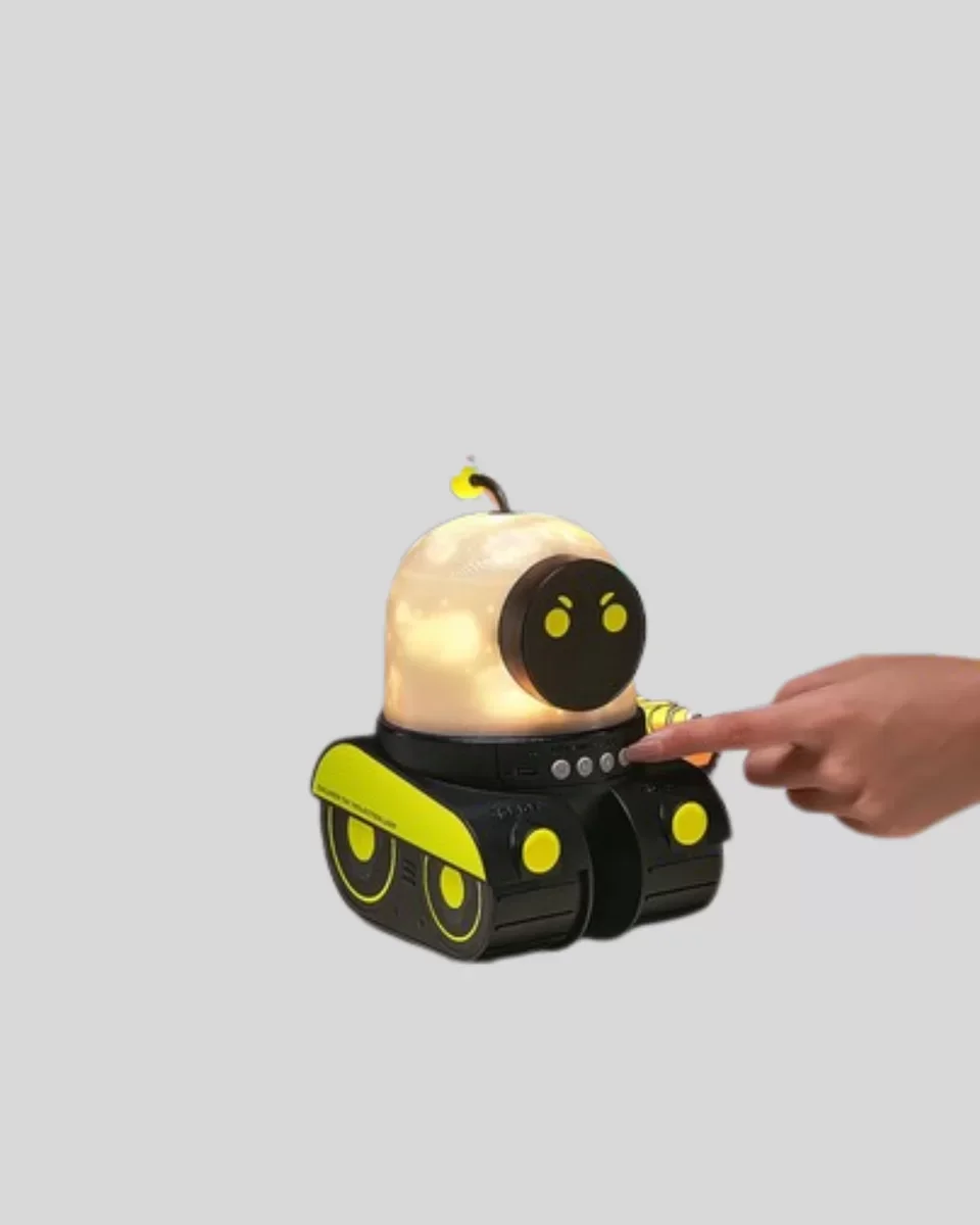Robot Tasarımlı Bluetooth Hoparlörlü Yıldızlı Gökyüzü Projektör Yeni Nesil