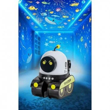 Robot Tasarımlı Çocuk ve Dekoratif Projektör Gece Lambası