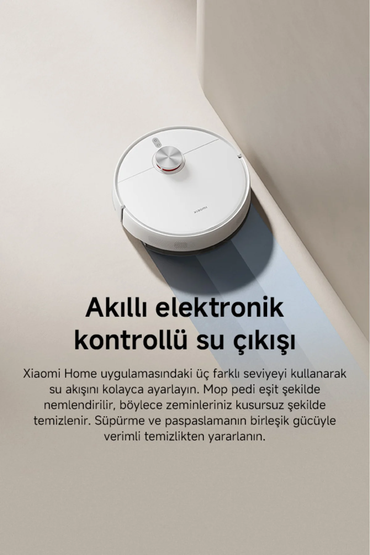 Robot Vacuum S40 Beyaz Akıllı Robot Süpürge + Paspas -10000 Pa Emiş Gücü (Xiaomi TR Garantili) Fiyatı, Yorumları ve Özellikleri