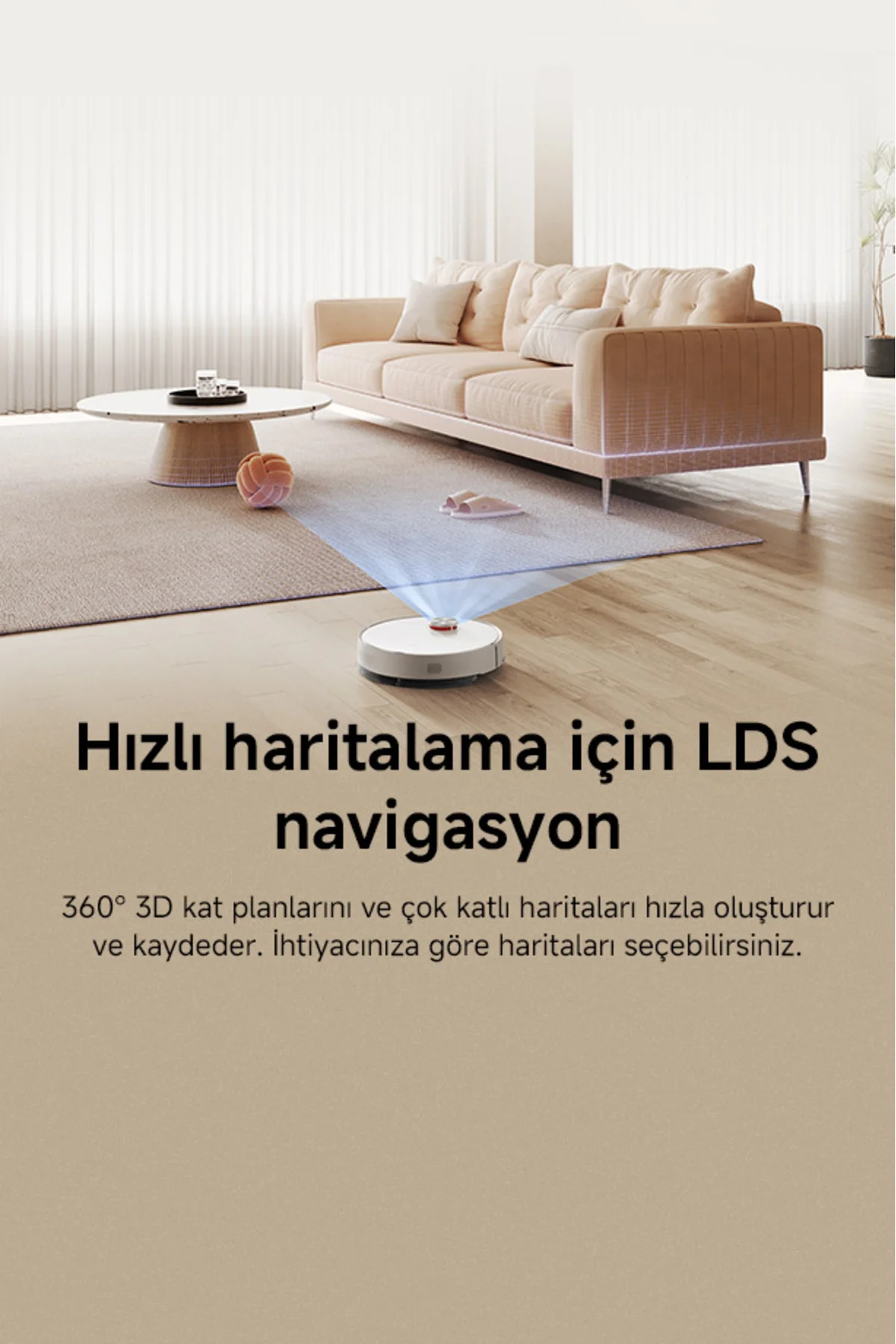 Robot Vacuum S40 Beyaz Akıllı Robot Süpürge + Paspas -10000 Pa Emiş Gücü (Xiaomi TR Garantili) Fiyatı, Yorumları ve Özellikleri