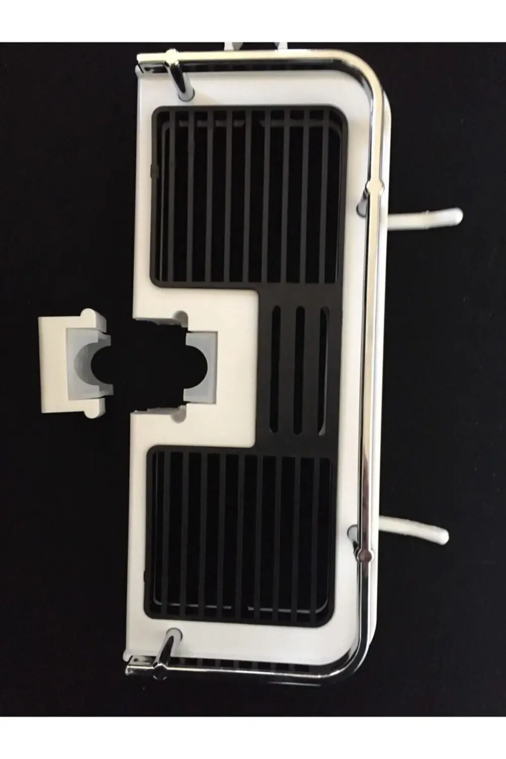 Robot Ve Sürgülü Duş Seti Sabunluk Şampuanlık Liflik Lüx Kromajlı