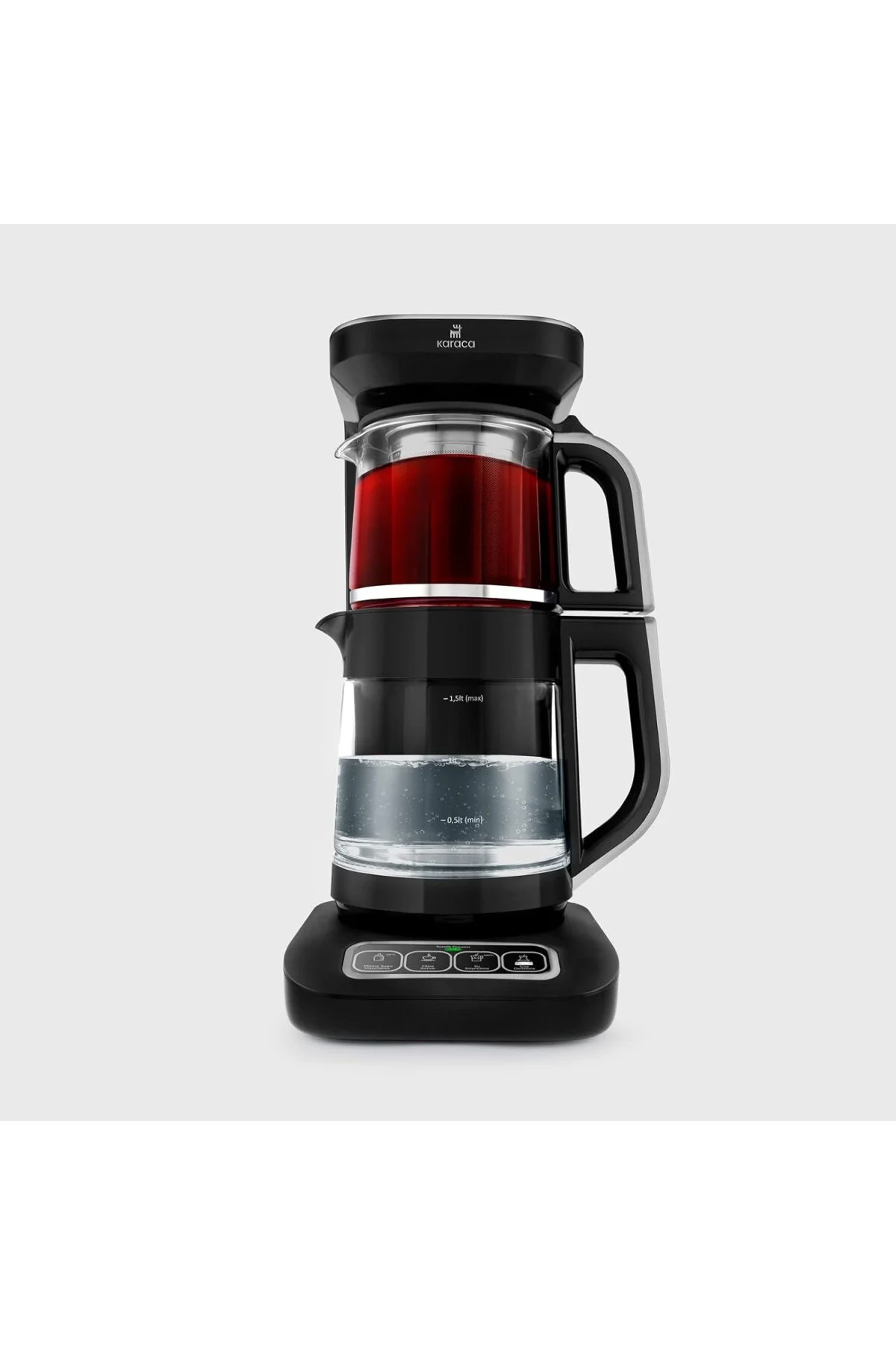 Robotea Pro Connect 4 in 1 Konuşan Cam Çay Makinesi Silver