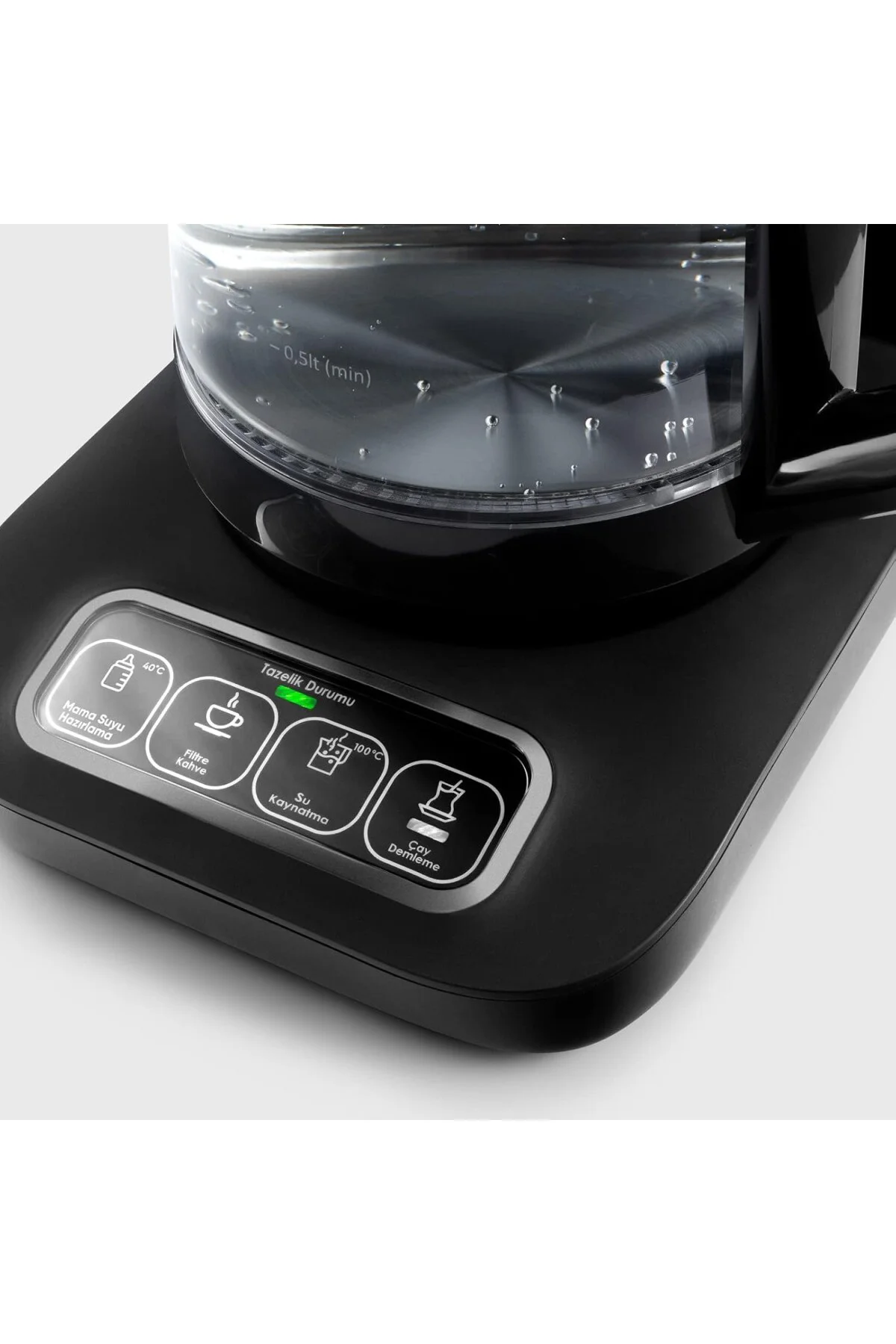 Robotea Pro Connect 4 in 1 Konuşan Cam Çay Makinesi Silver