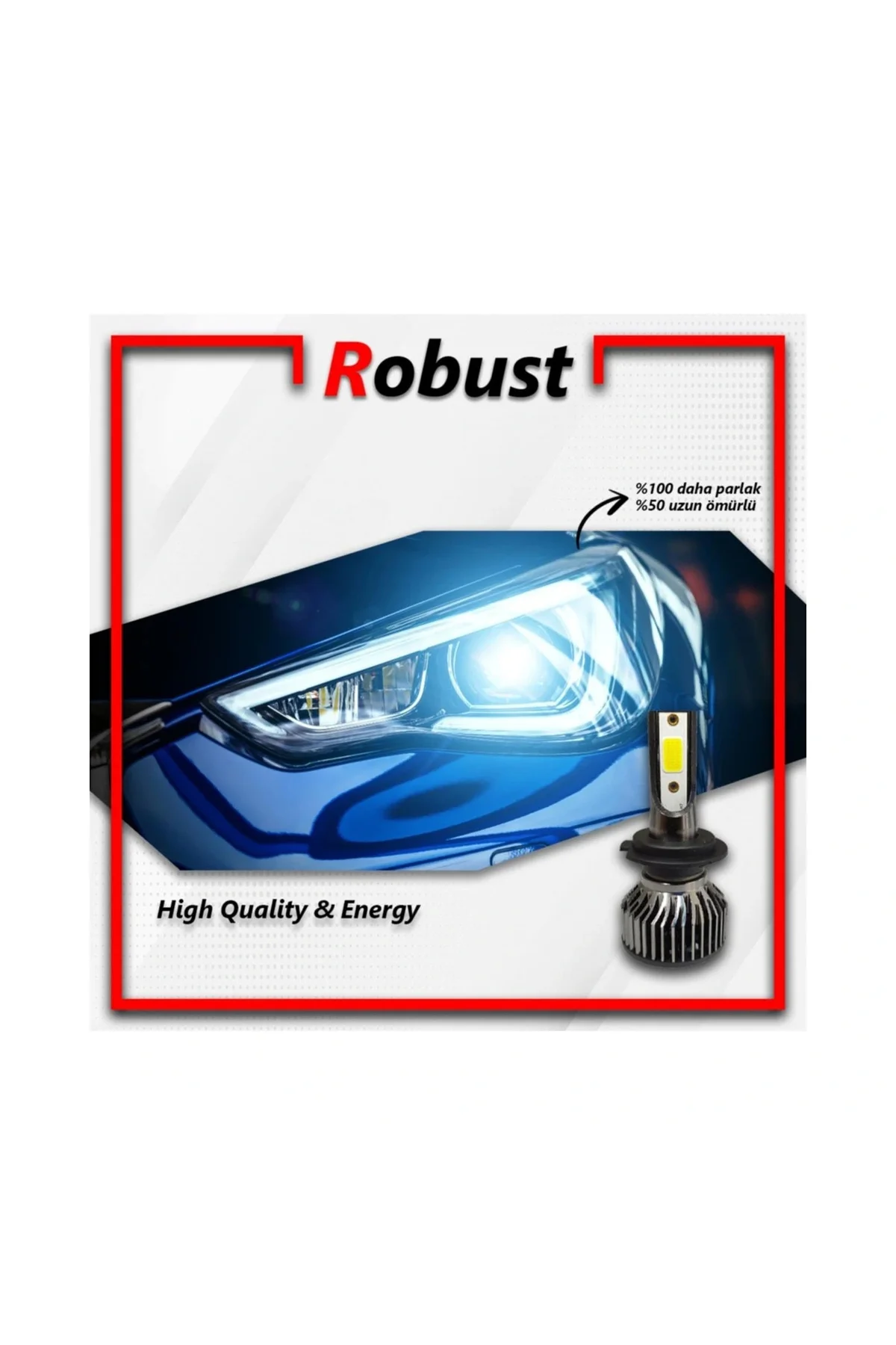 ROBUST R1 H7 LED XENON 1000/LM ROBUST R1 H7 LED XENON 1000/LM - Görsel 5