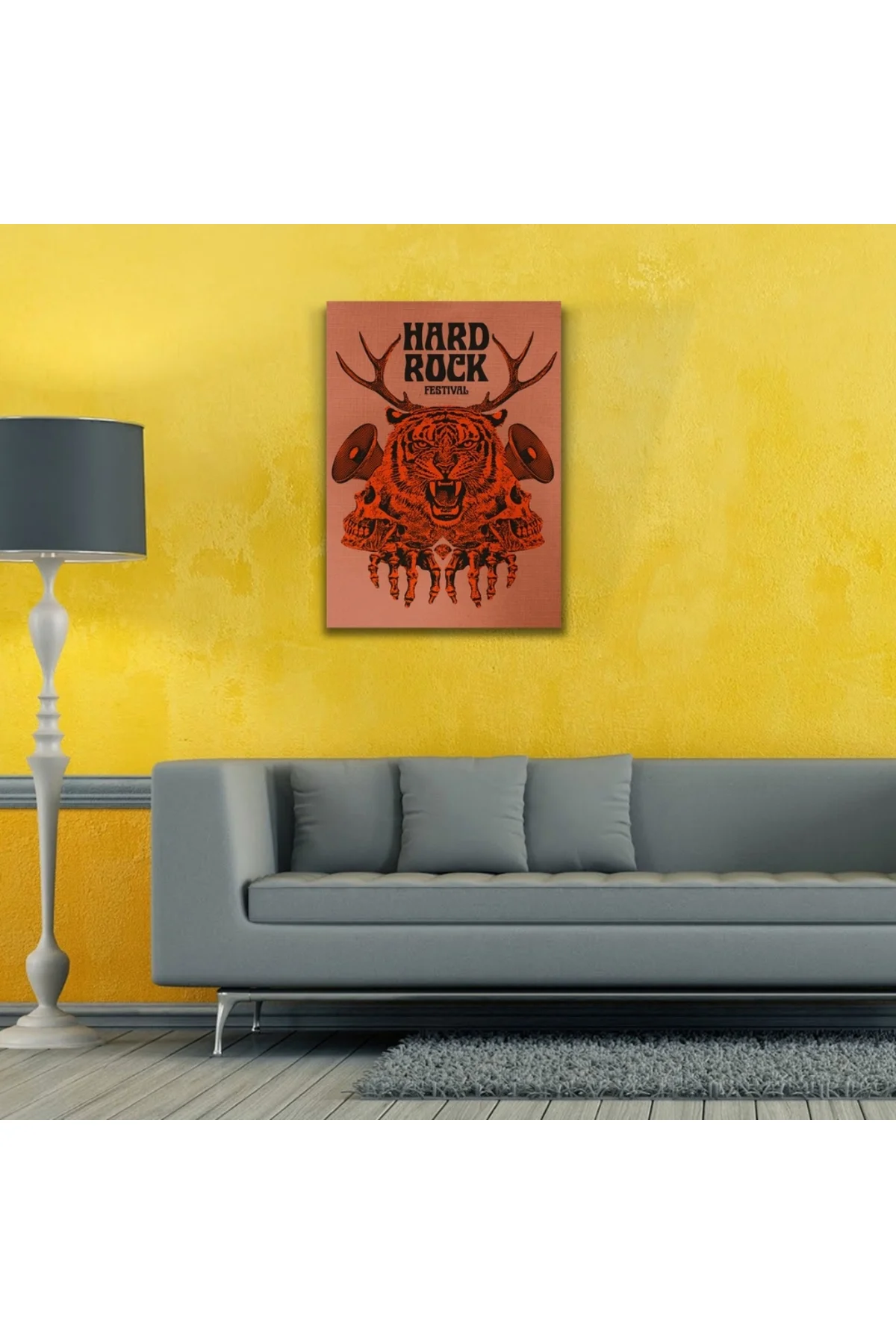 Rock Festival Afişi Kanvas Tablo 50 x 70