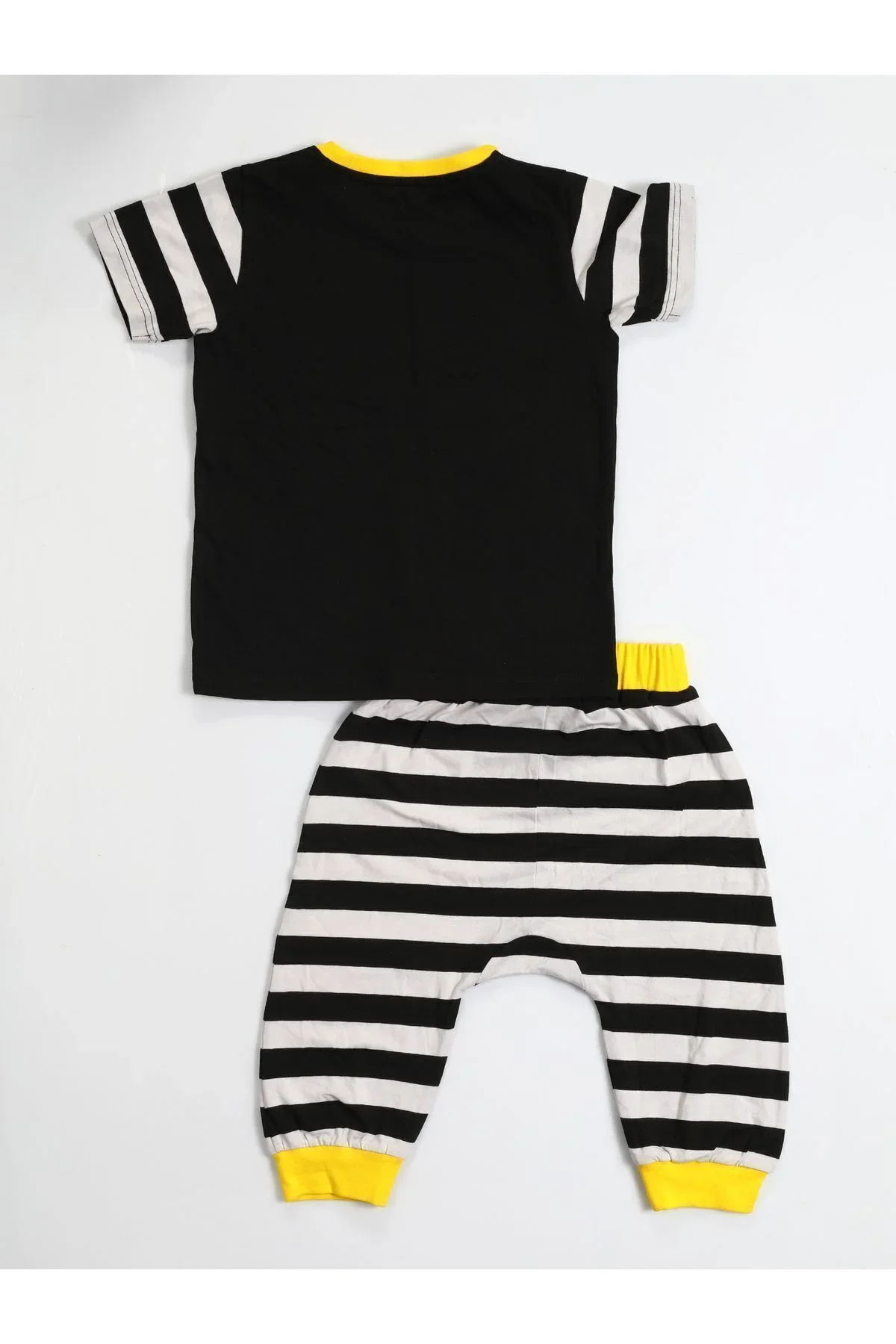 Rocker Çizgili Kapri + T-shirt Takım Rocker Çizgili Kapri + T-shirt Takım - Görsel 3