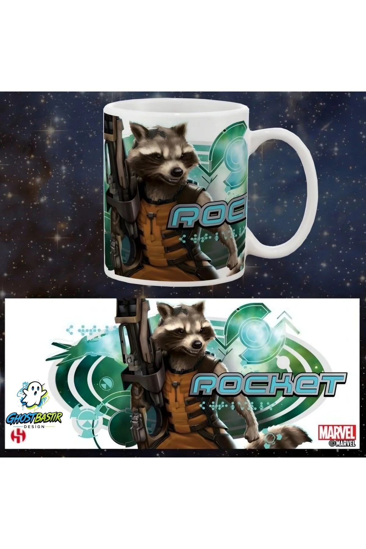 Rocket Marvel Kupa Bardak | Tek Adet K0667