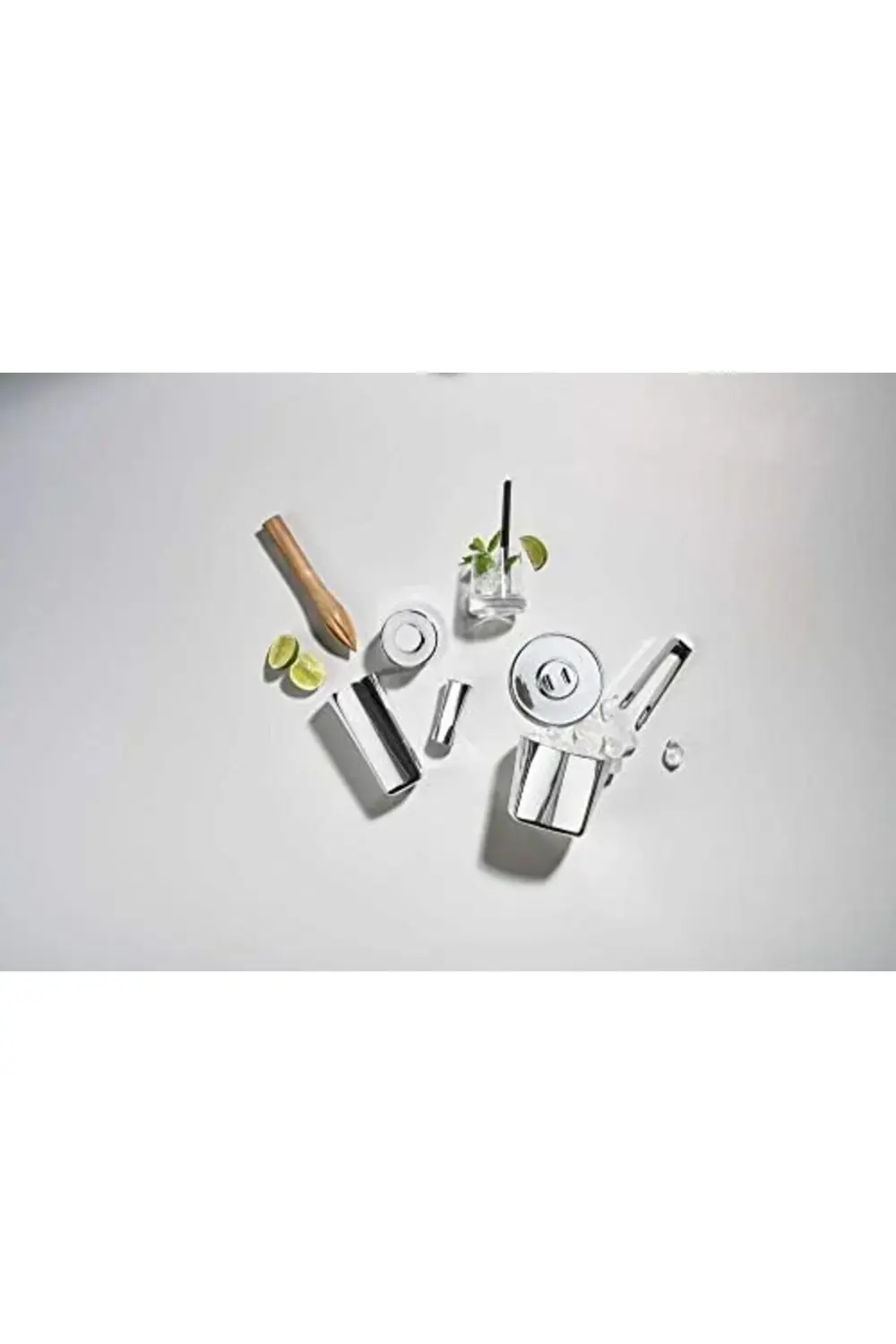 Rocks Shaker Dia. 7 x 23 cm 400 ml cilalı çelik 395519