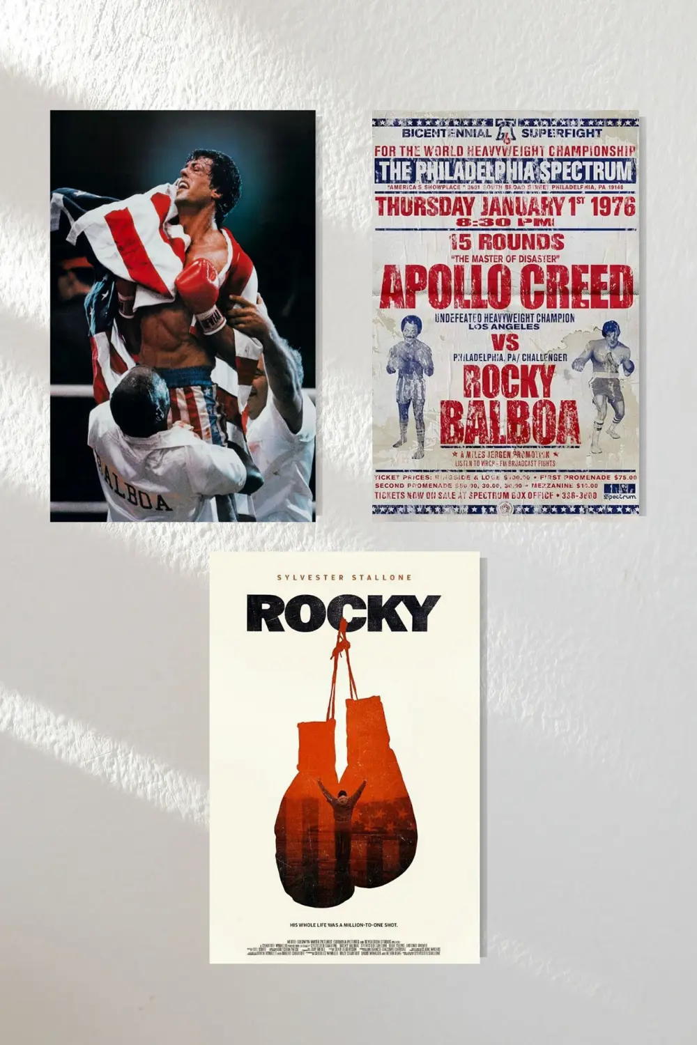 "Rocky" Ahşap Poster Üçlü Set 20*30 cm Fiyatı, Yorumları ve Özellikleri