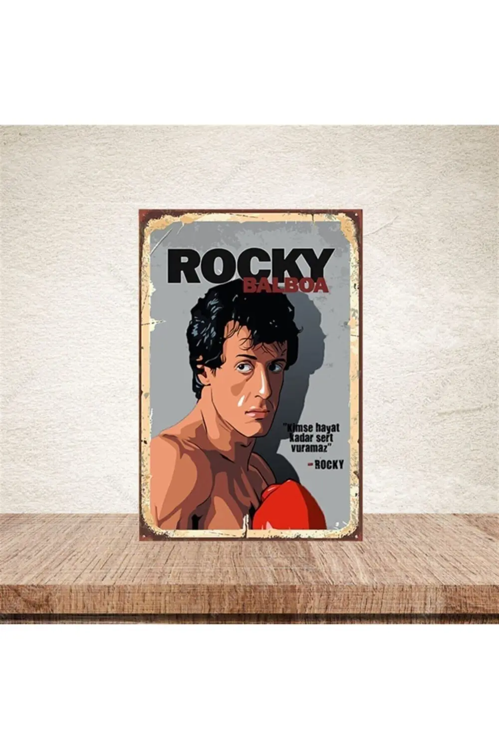 Rocky Balboa 20x30 Cm Retro Ahşap Poster Fiyatı, Yorumları ve Özellikleri