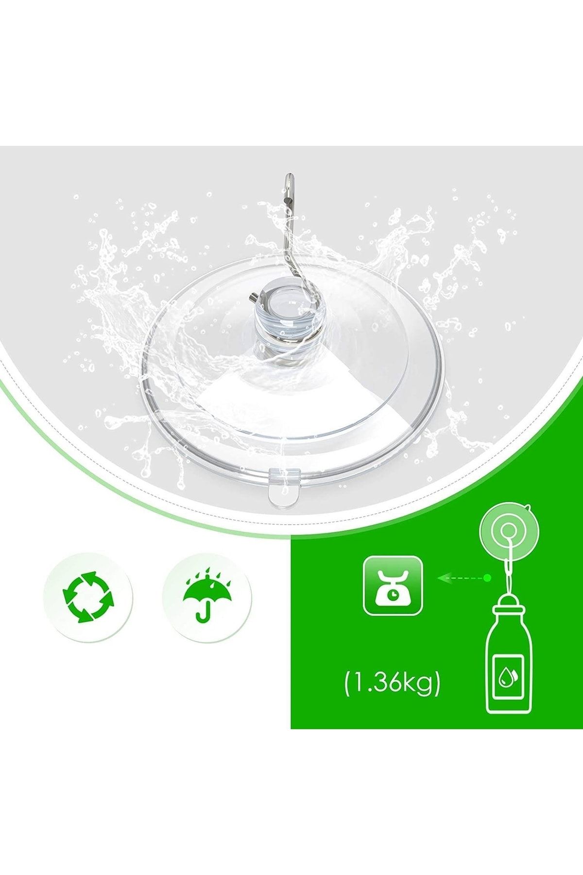 Homecare Rocky Metal Kancalı 4 Adet Askılı Vantuz 716117