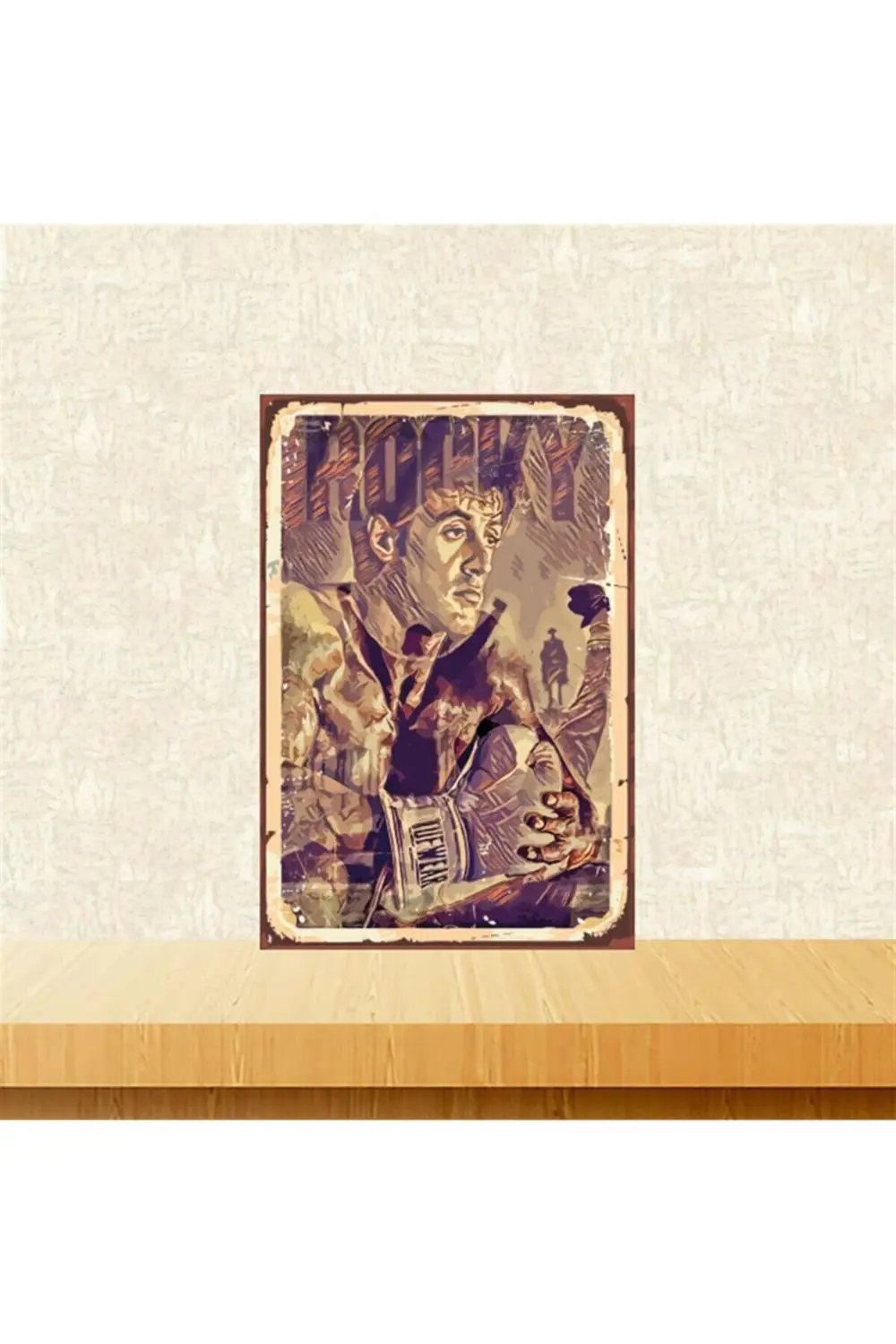 Rocky Tufwear 20-30 Cm Retro Ahşap Tablo Tkfx5099