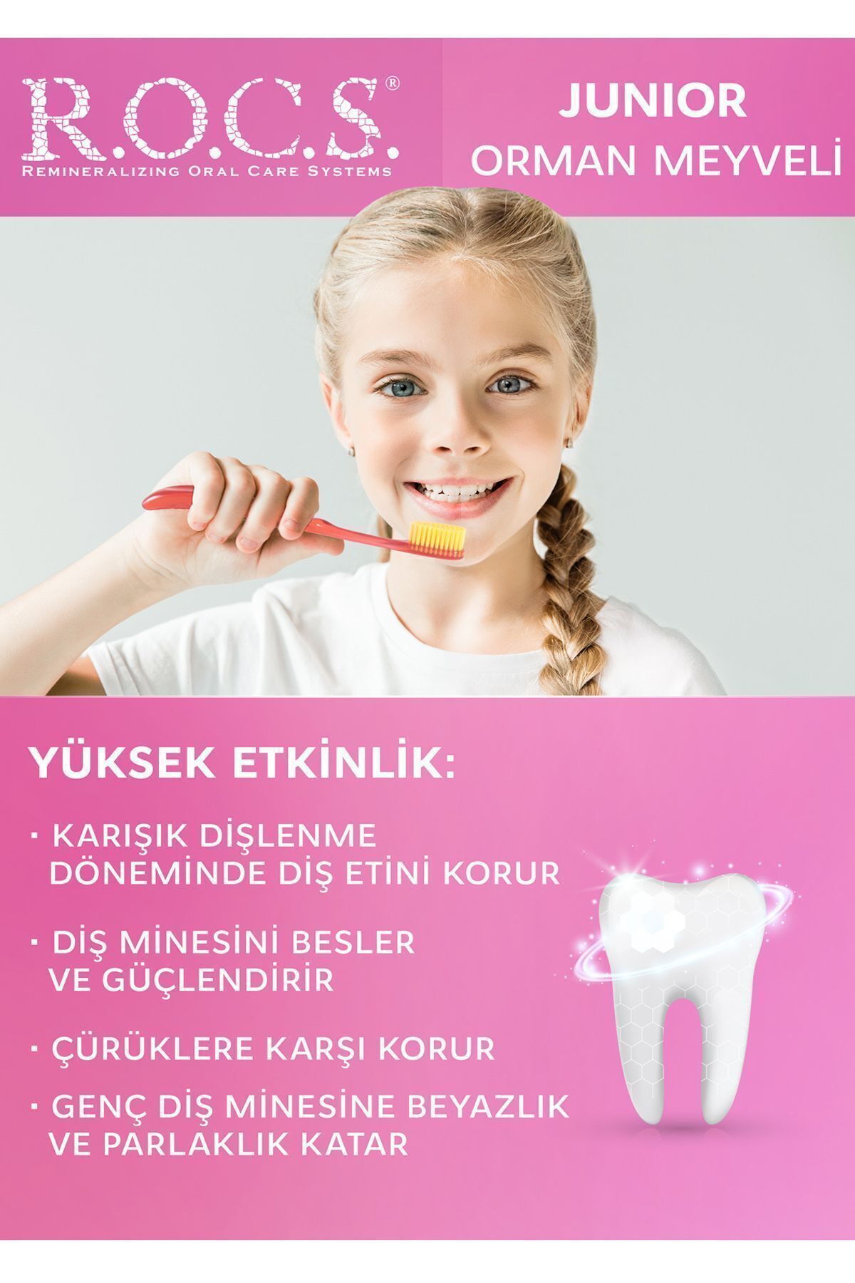 Rocs  Junior 6-12 Orman Meyveli Özlü Diş Macunu 74 Gr