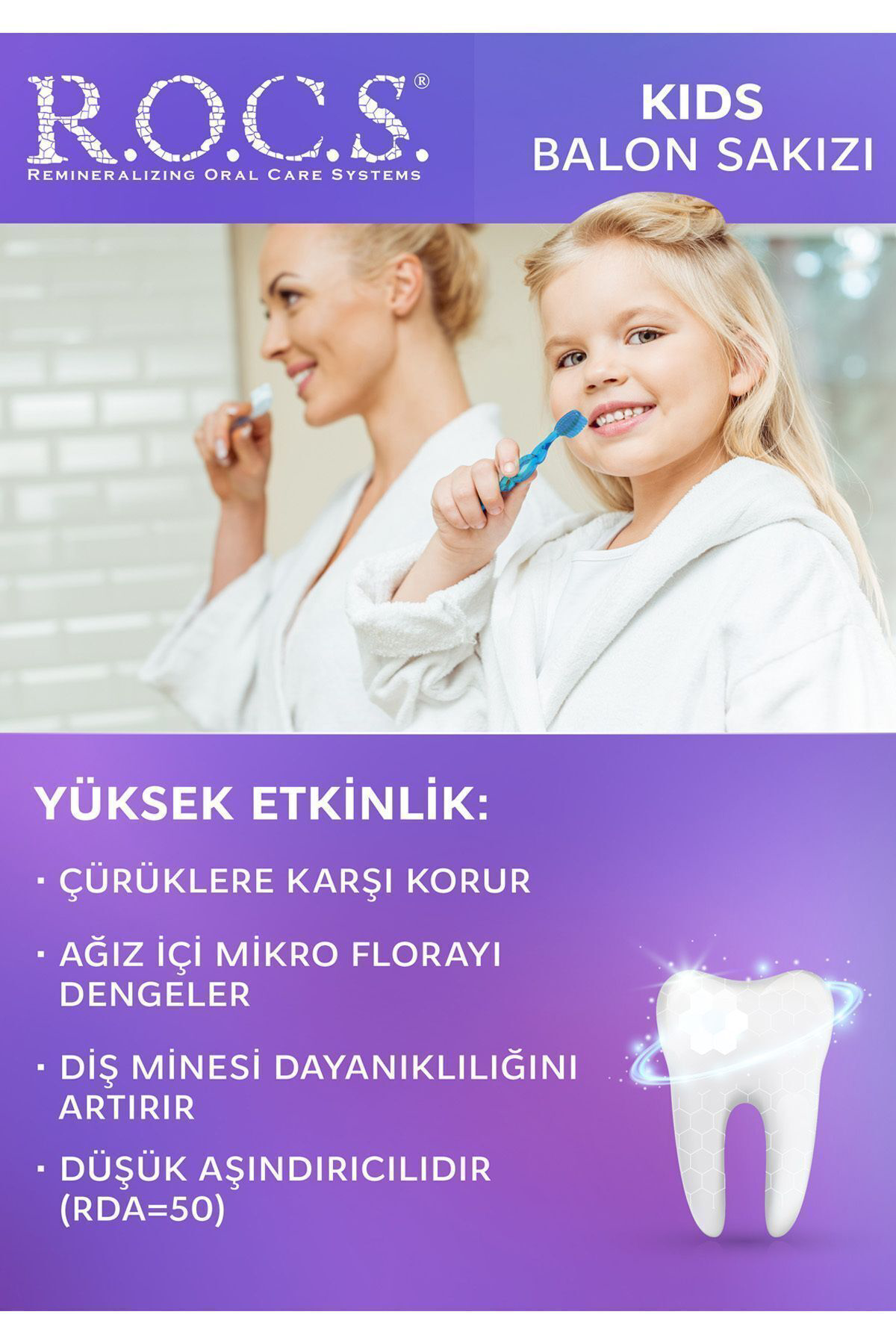 Rocs  Kids 4-7 Yaş Sakizli Diş Macunu 35 Ml