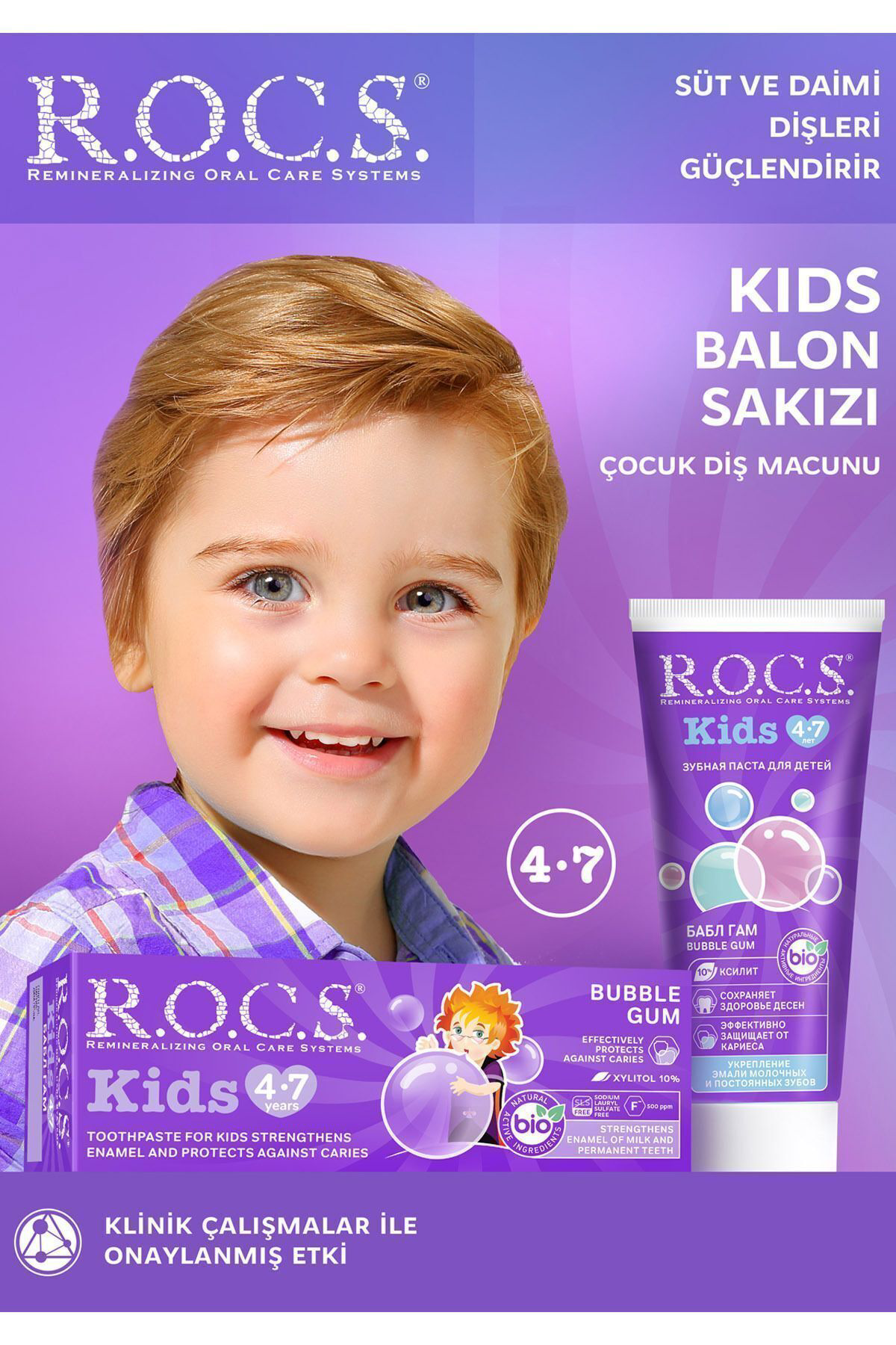 Rocs  Kids 4-7 Yaş Sakizli Diş Macunu 35 Ml