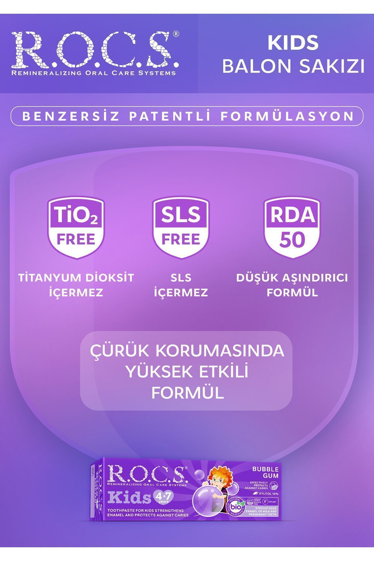 Rocs  Kids 4-7 Yaş Sakizli Diş Macunu 35 Ml