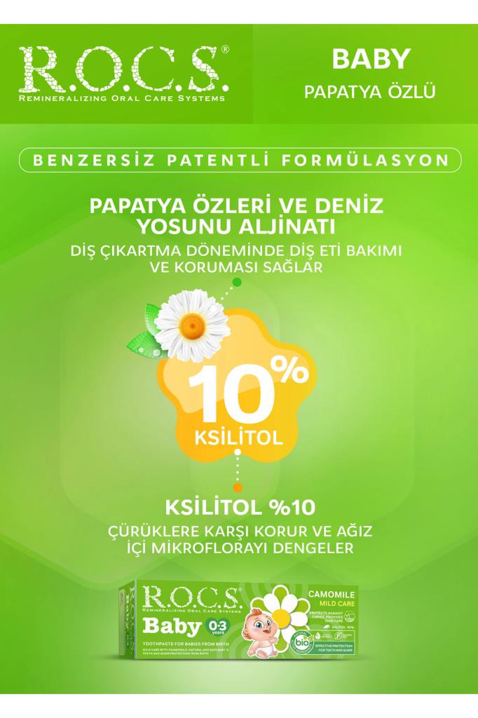 R.O.C.S.Baby Diş Macunu 0-3 Yaş 35 ml Papatya