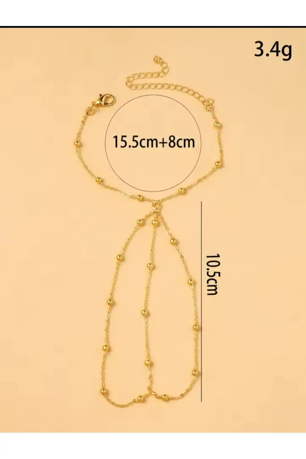 rodyum kaplama gold renk topçuklu zarif şık şahmeran