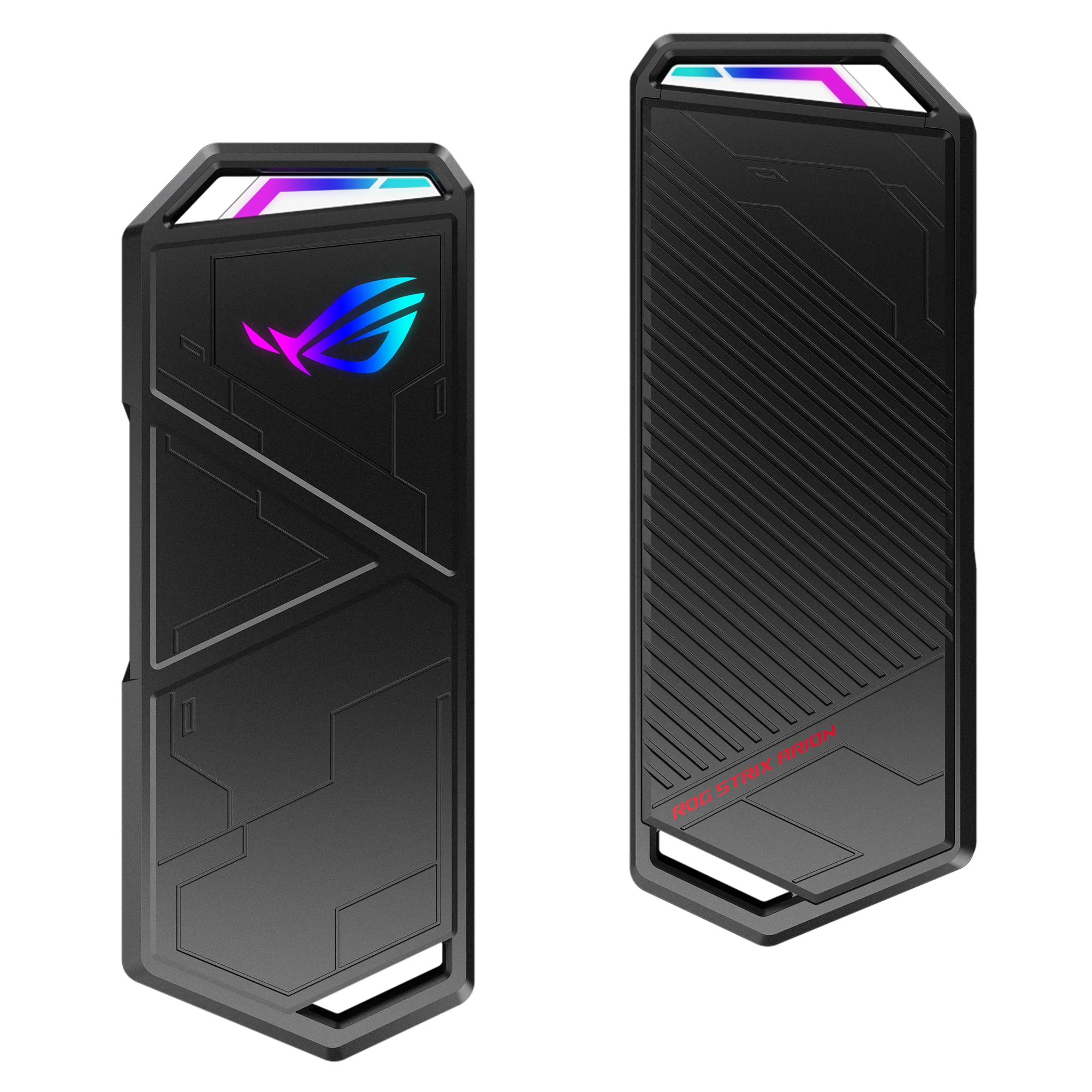 ROG STRIX ARION M.2 NVME SSD KUTUSU USB3.2 GEN2 TİP-C (10 GBPS) CİFT USB C DENC YE VE USB-C DEN A YA KABLO