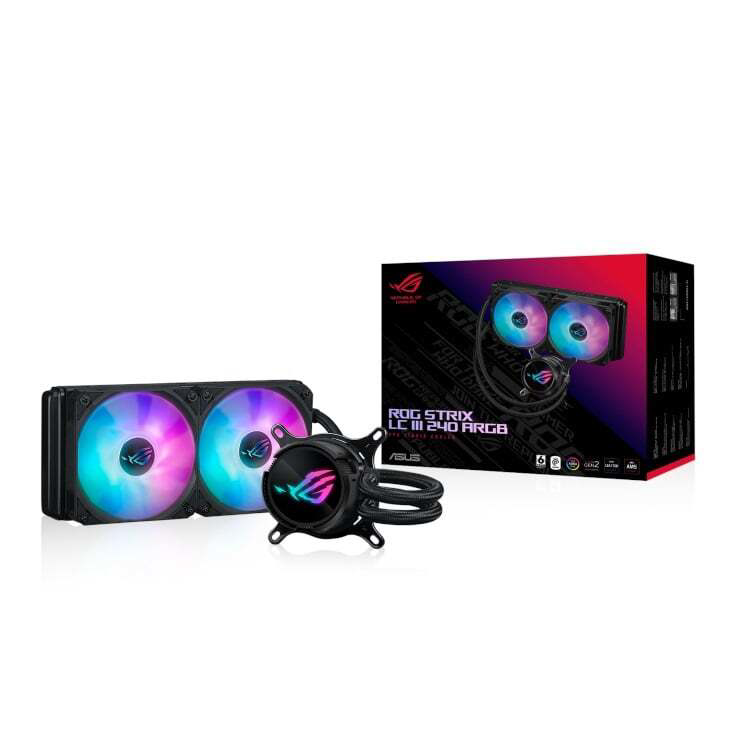 Asus Rog Strix Lc İii 240 Argb 120Mm2 Radyatör Fan Cpu Sivi Soğutucusu