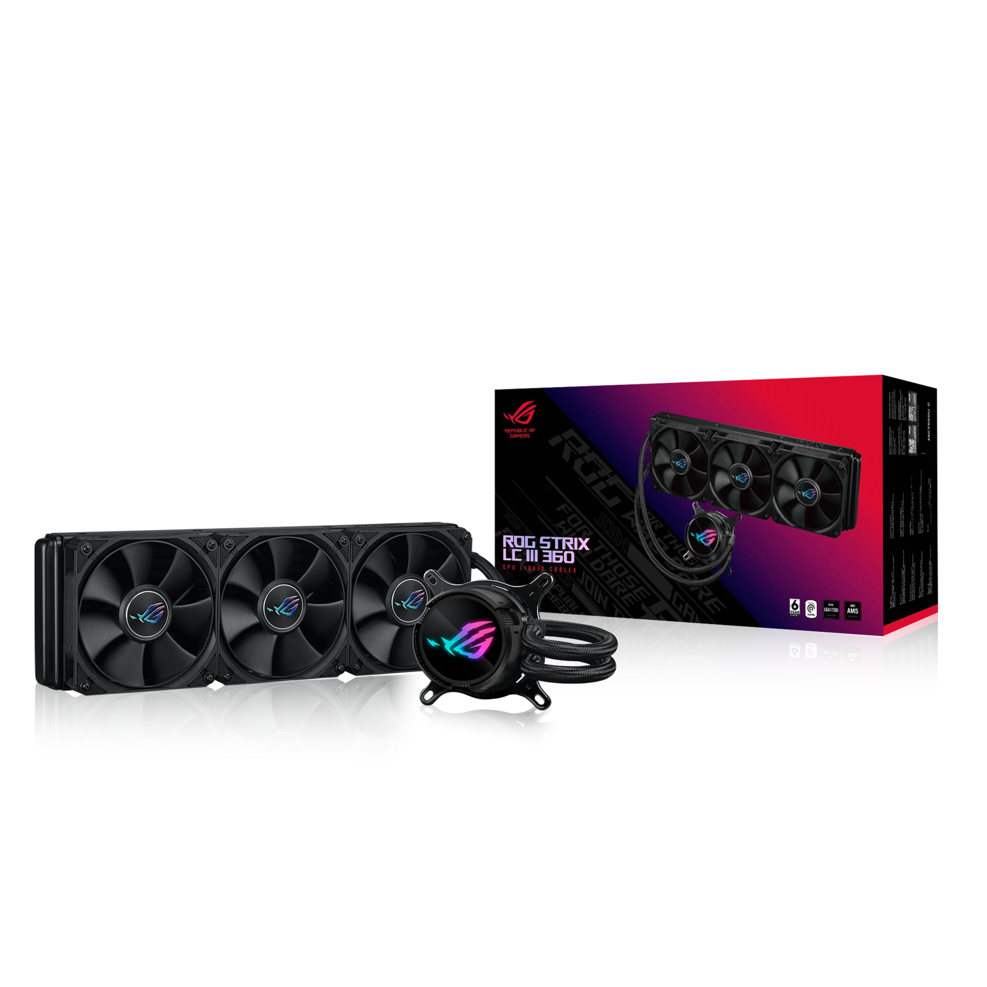 ROG STRIX LC III 360 120MM*3 RADYATÖR FAN CPU SIVI SOĞUTUCUSU ROG STRIX LC III 360 120MM*3 RADYATÖR FAN CPU SIVI SOĞUTUCUSU