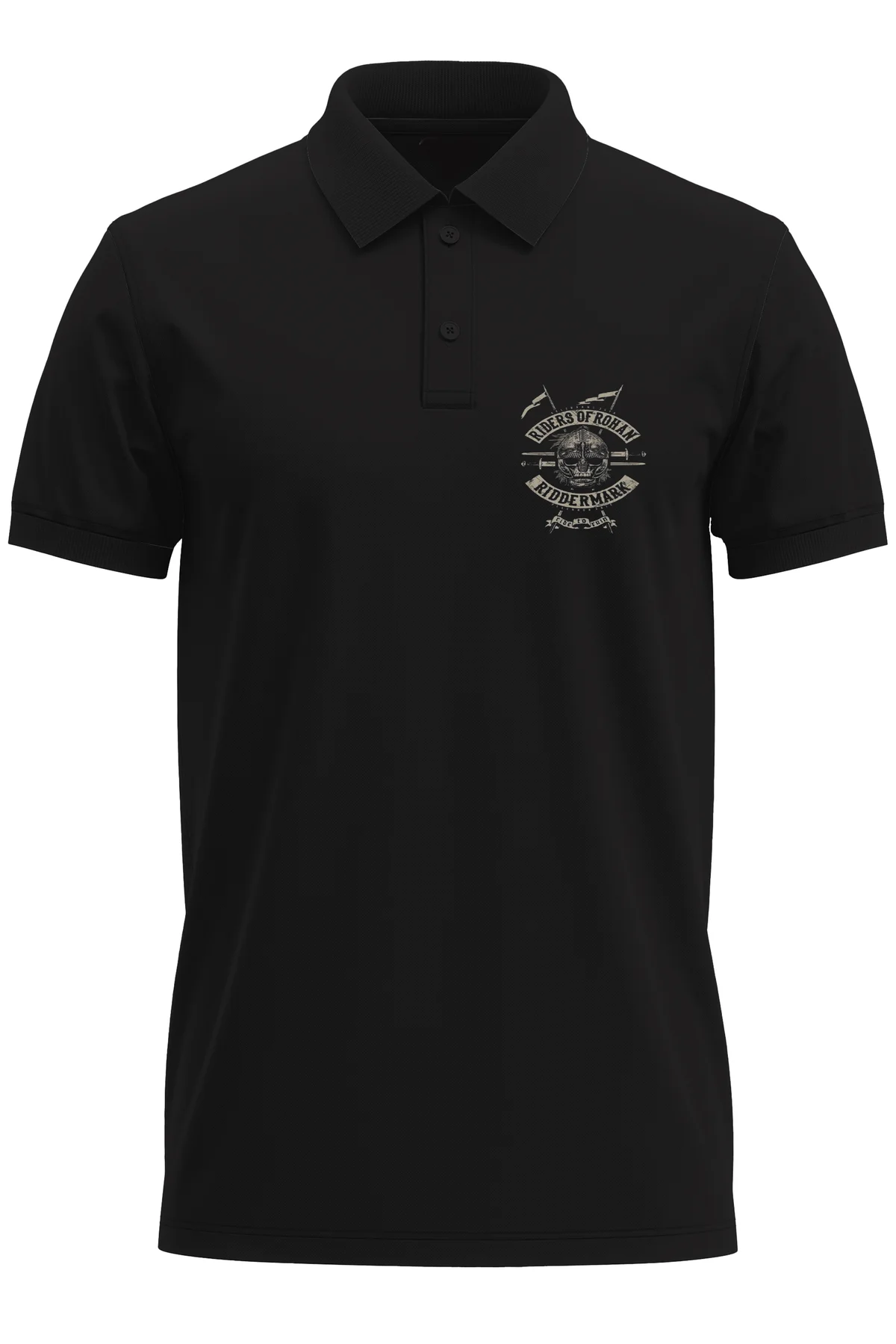 Rohan Baskılı %100 Pamuk Regular Fit Polo Yaka T-Shirt