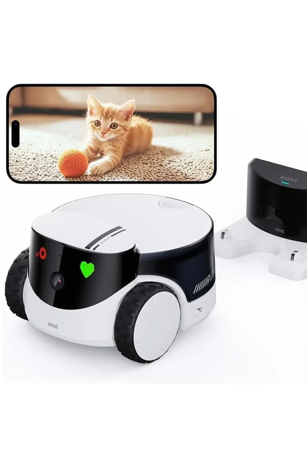 ROLA PetPal 2.5K AI Kameralı, Otomatik Besleyicili Evcil Hayvan R