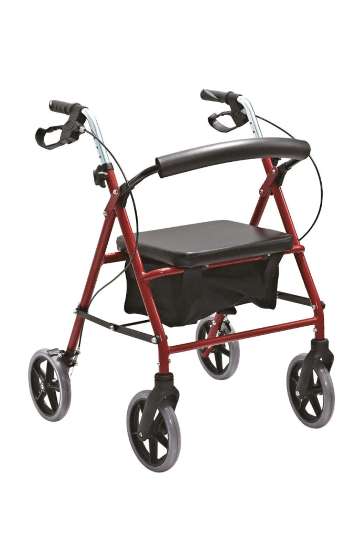 Rolatör 4Tekerlekli Yürüteç frenli Oturma Apartalı 130 Kg Taşıma 
