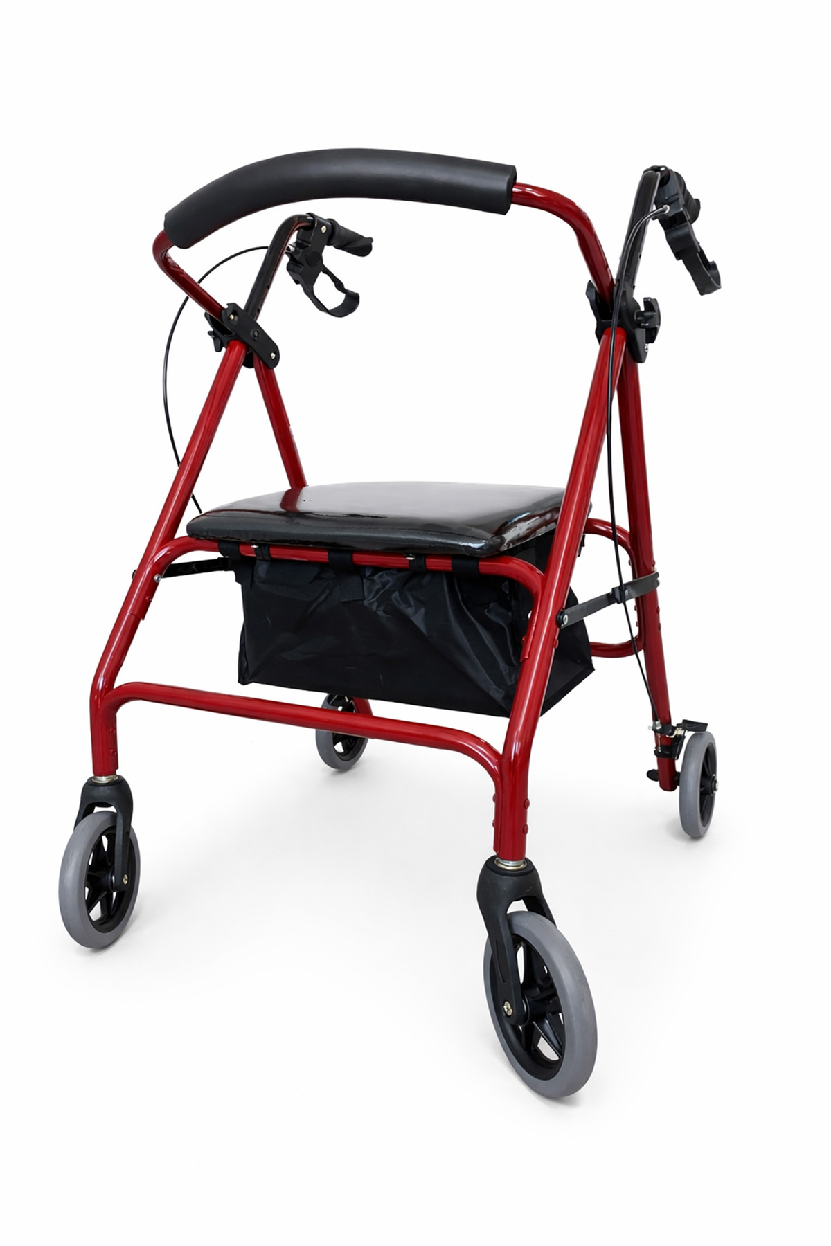 Rolatör 4Tekerlekli Yürüteç frenli Oturma Apartalı 130 Kg Taşıma 