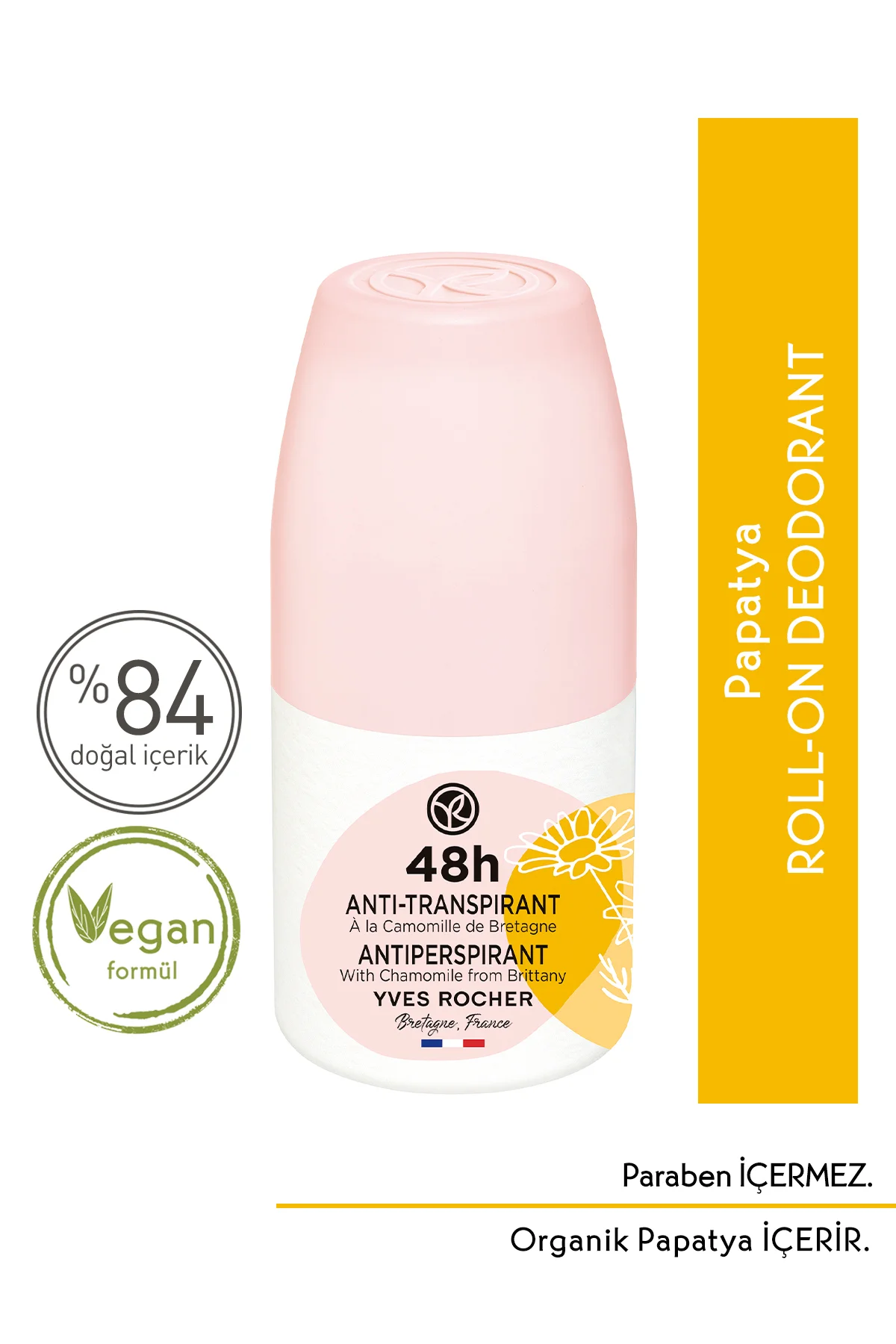 Roll-on Antiperspirant Deodorant - Papatya-50 ml
