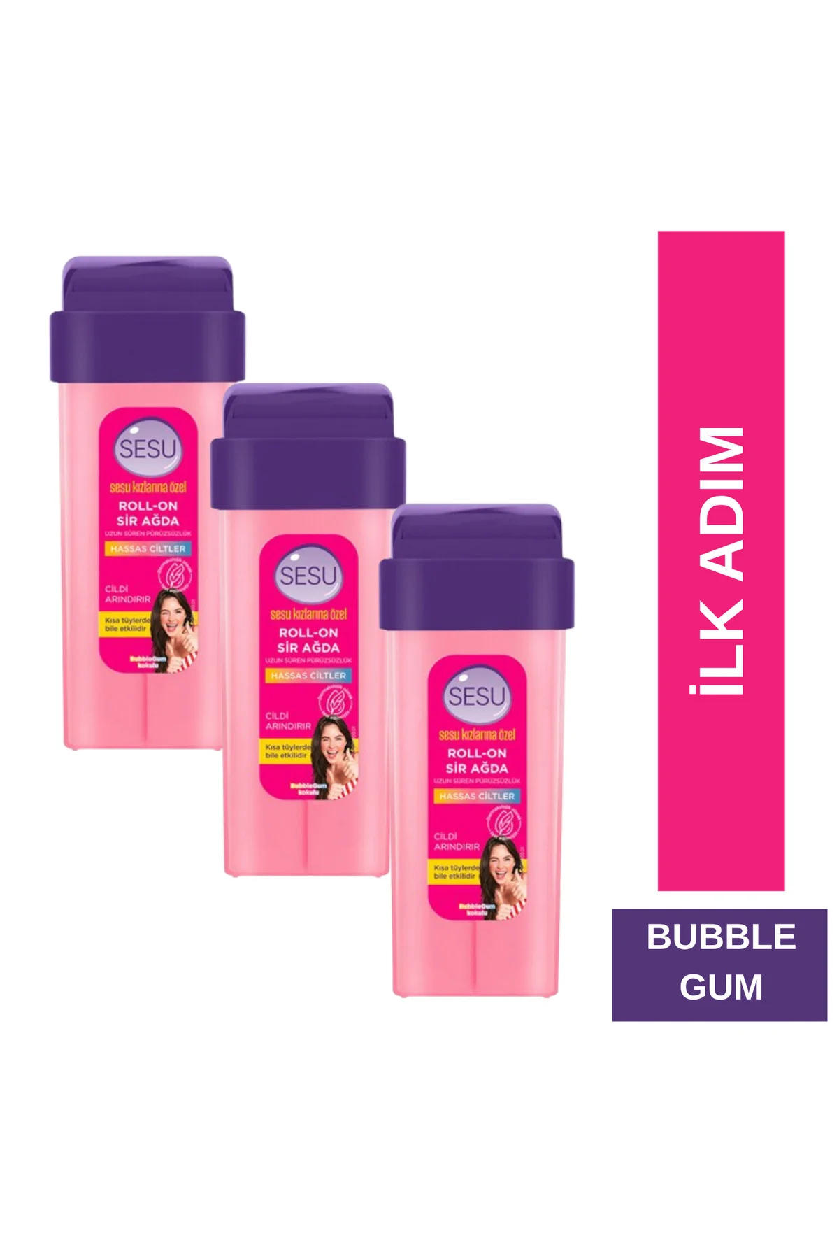 Roll-On Sir Ağda Kartuş İlkadım Bubble Gum 3 x 100 ml